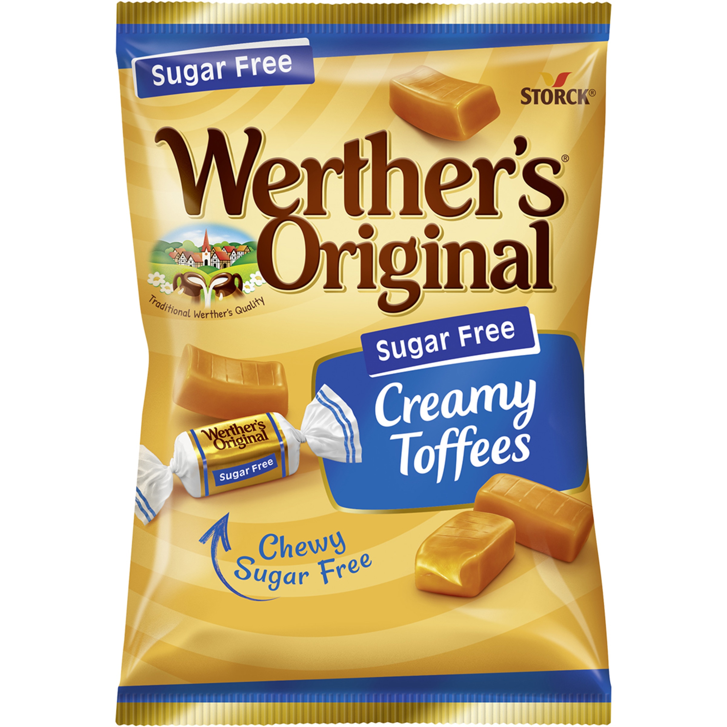 caramelos blandos de toffee cremoso sin azúcar bolsa 80 g