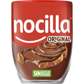 crema de cacao y avellanas original sin gluten y sin aceite de palma vaso 390 g - Nocilla