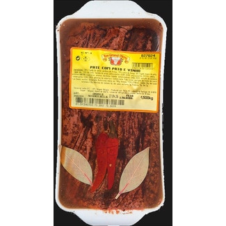 Paté com Pato e Vinho kg - Grand-mère