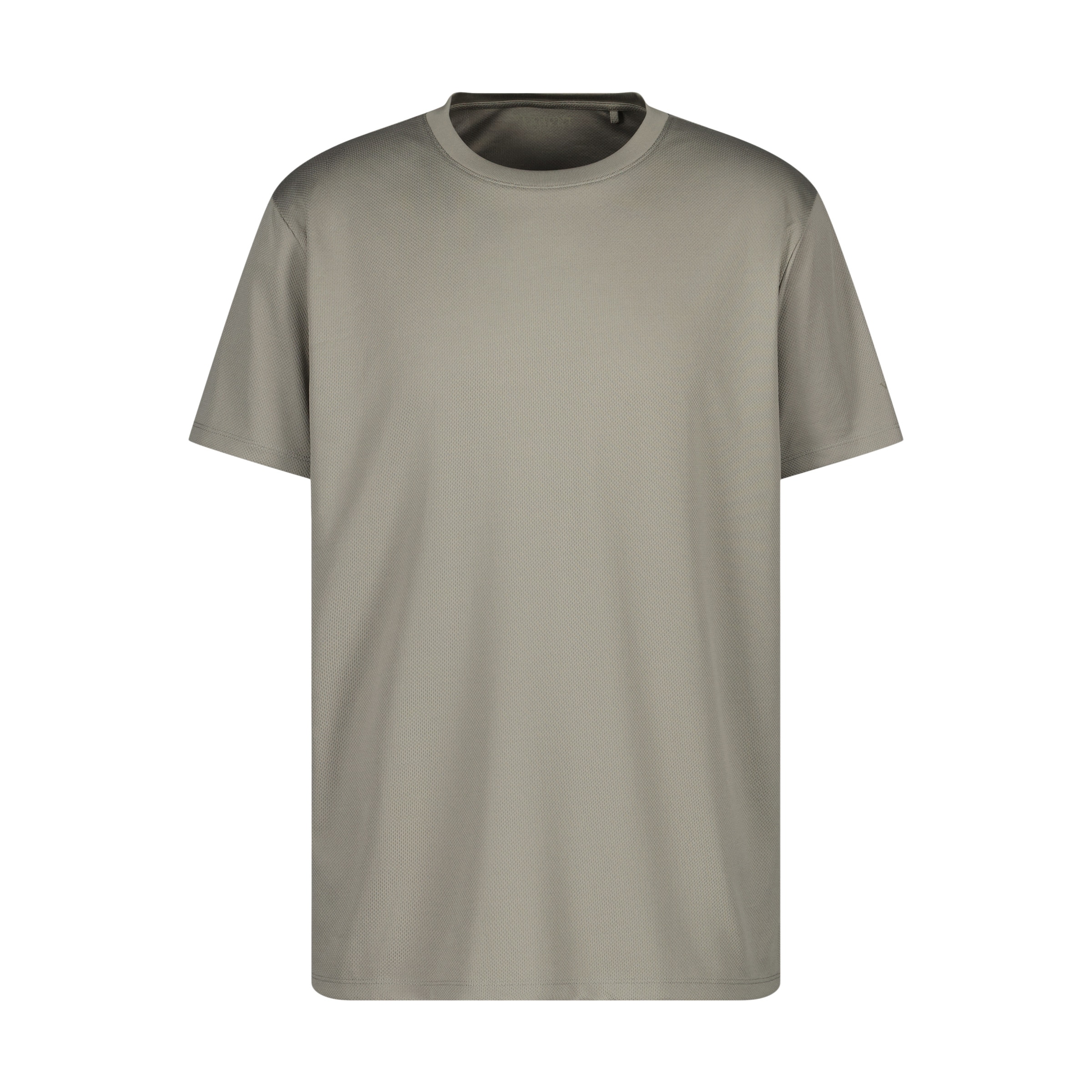 T-shirt de Manga Curta Básica Técnica de Homem Caqui-5