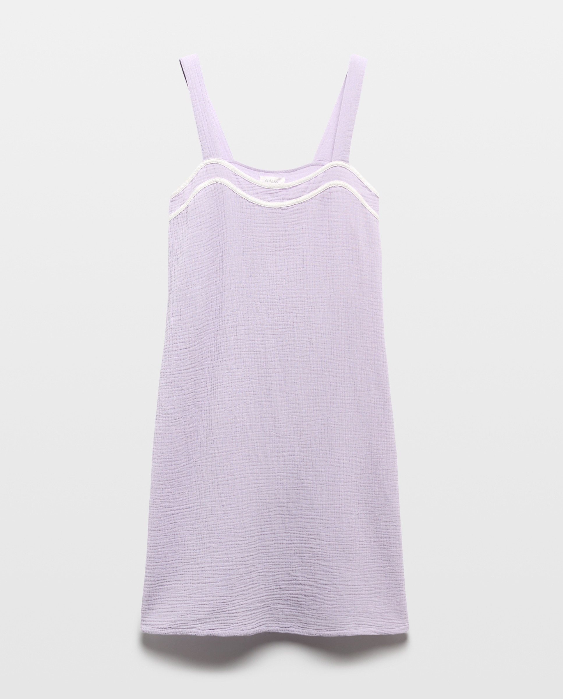 Camisa de Dormir Lisa de Alças 282 Malva-4