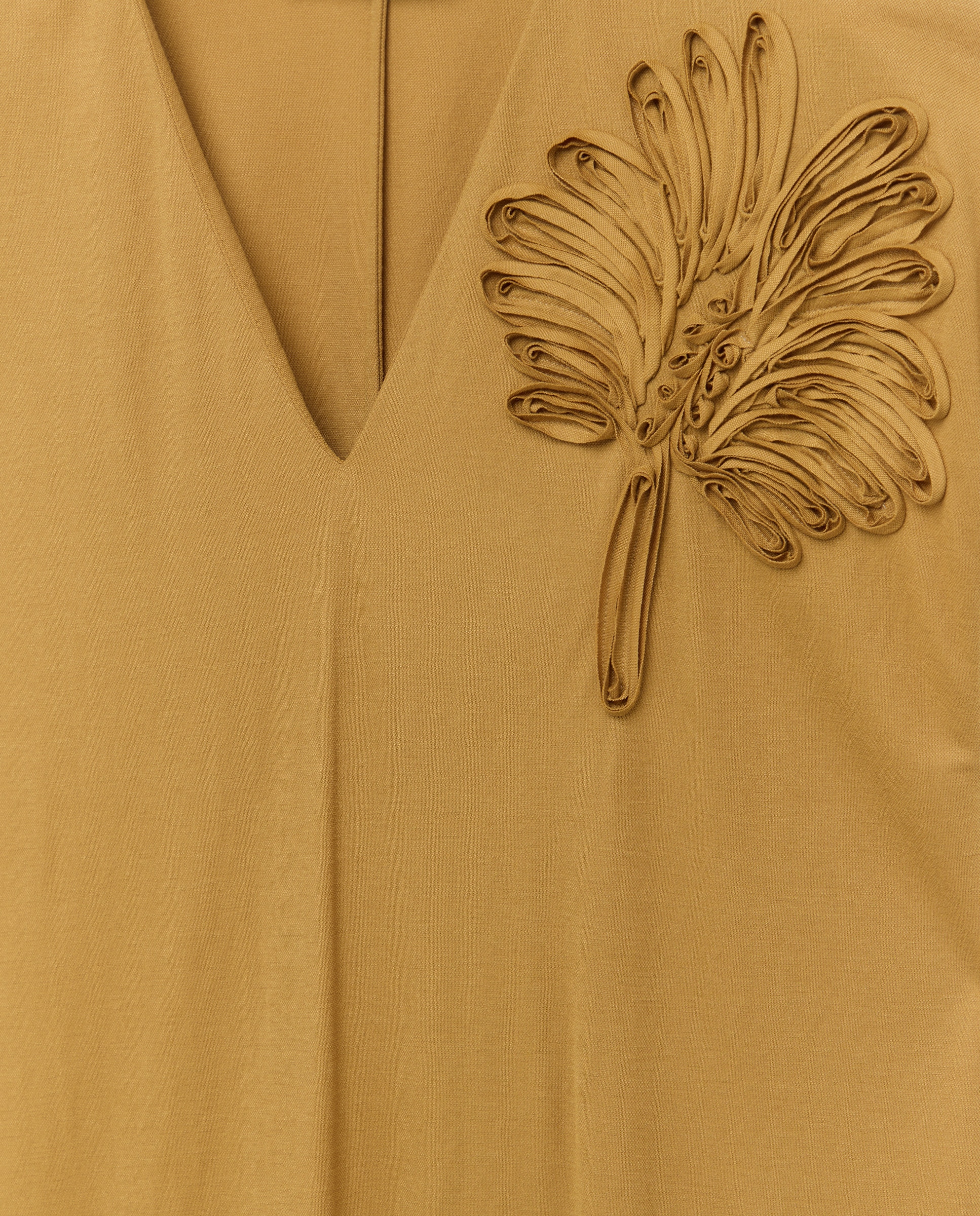 Vestido com Manga Curta e Decote em Bico 440 Azulão-6