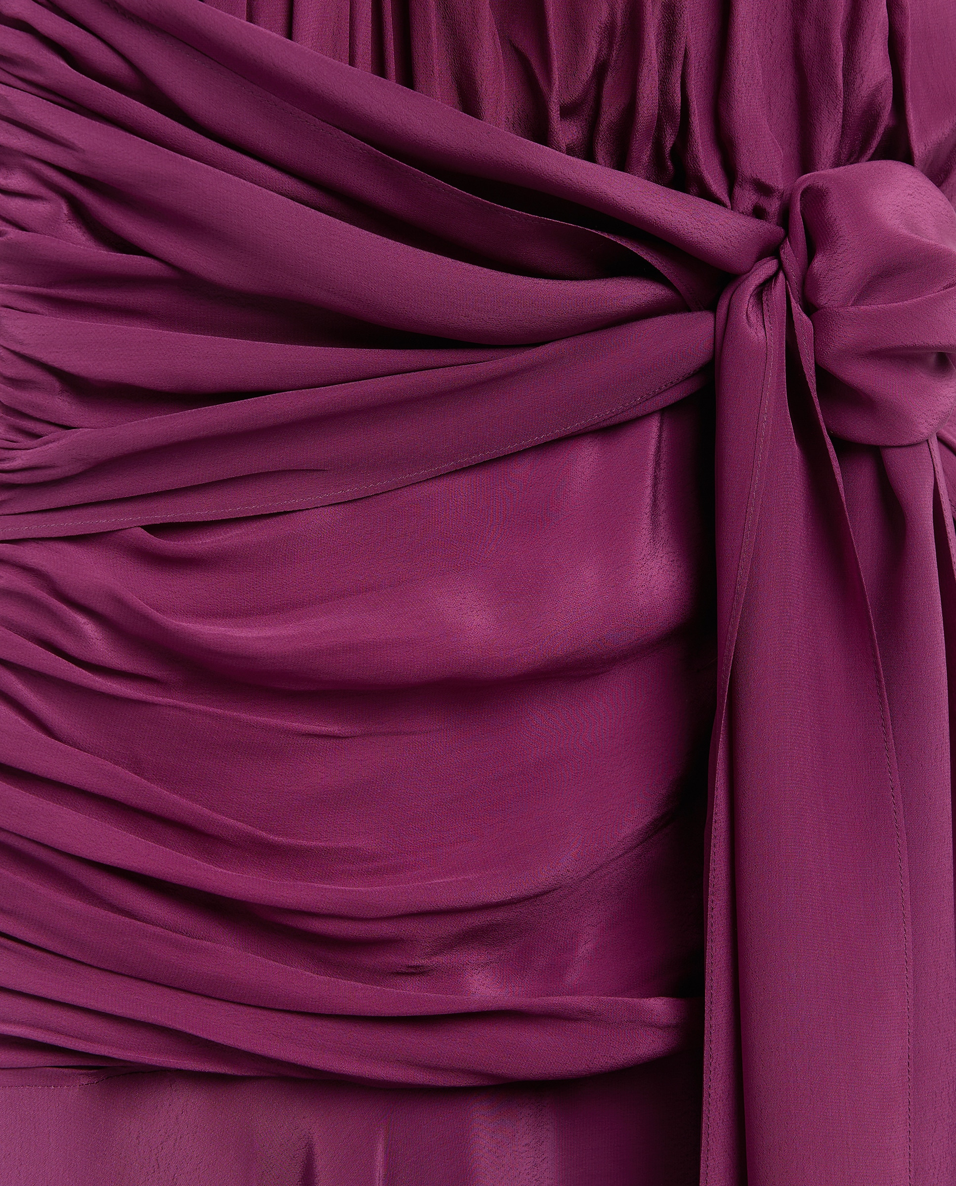 Vestido comprido com faixa Roxo-7