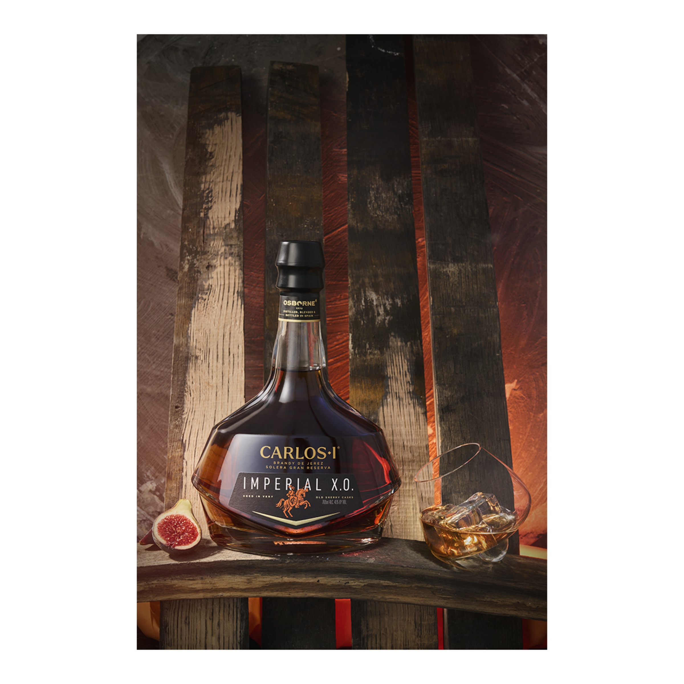 Estuche brandy Carlos I Imperial Solera Gran Reserva X.O. 5