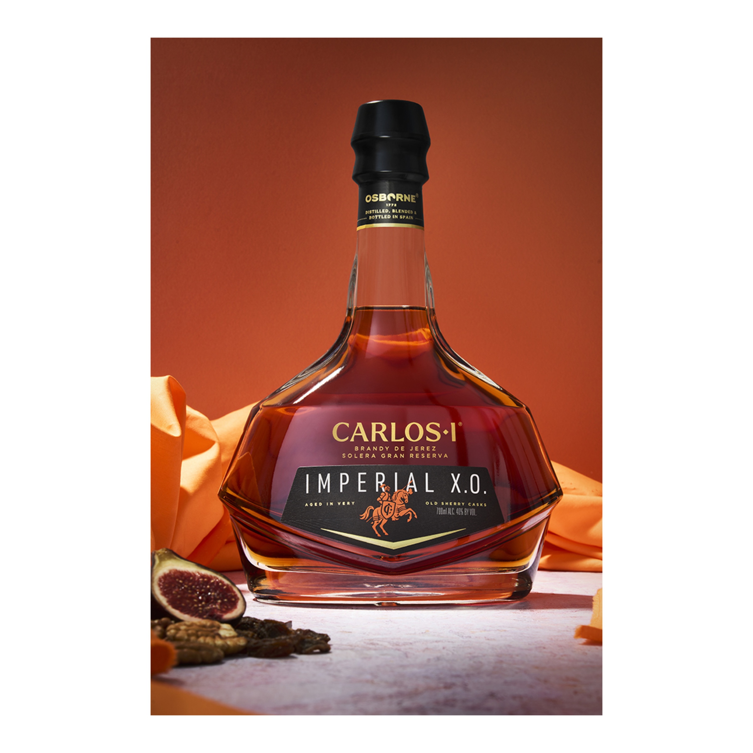 Estuche brandy Carlos I Imperial Solera Gran Reserva X.O. 4