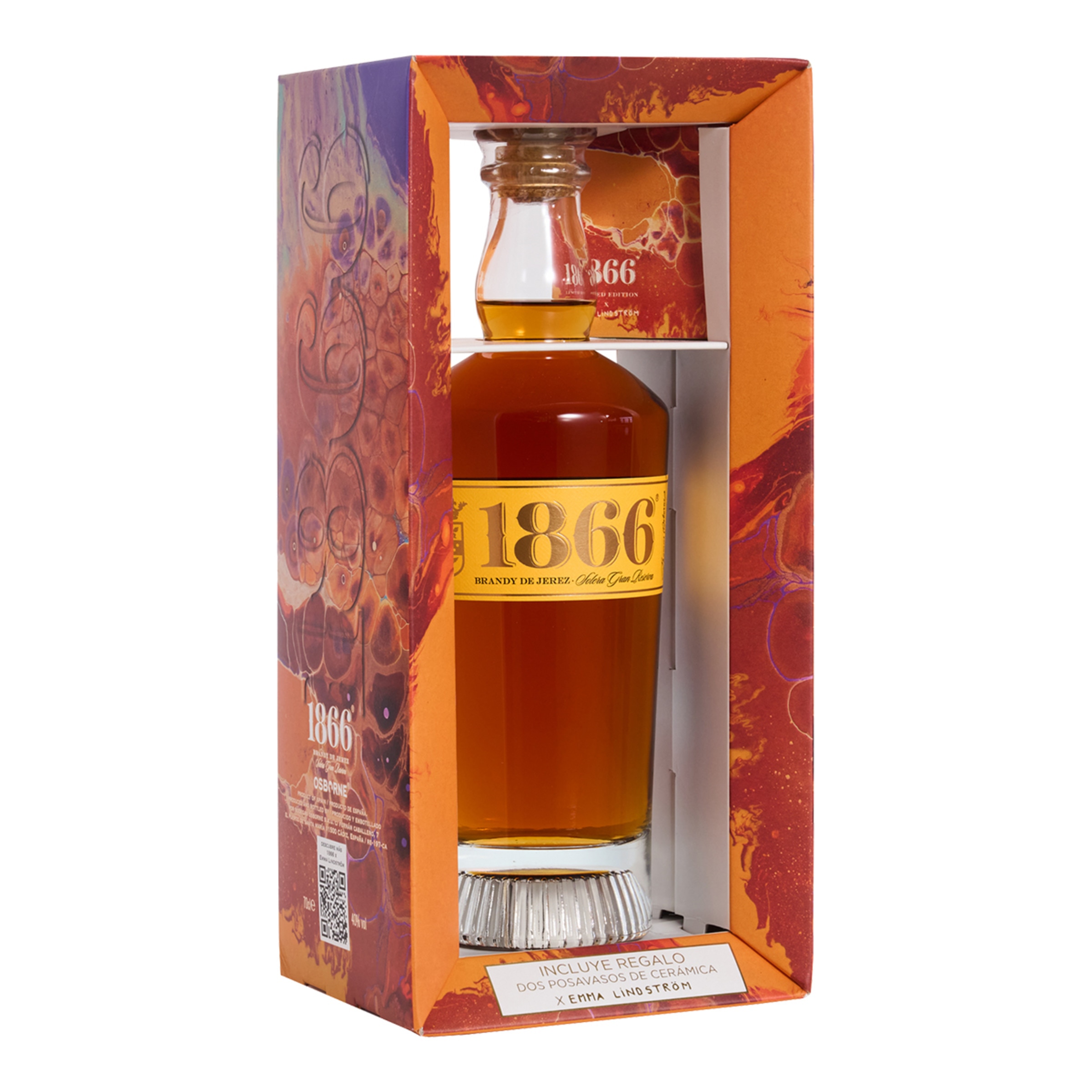Imagen 0 de Estuche Brandy 1866 Gran Reserva Edición Limitada Emma Lindström