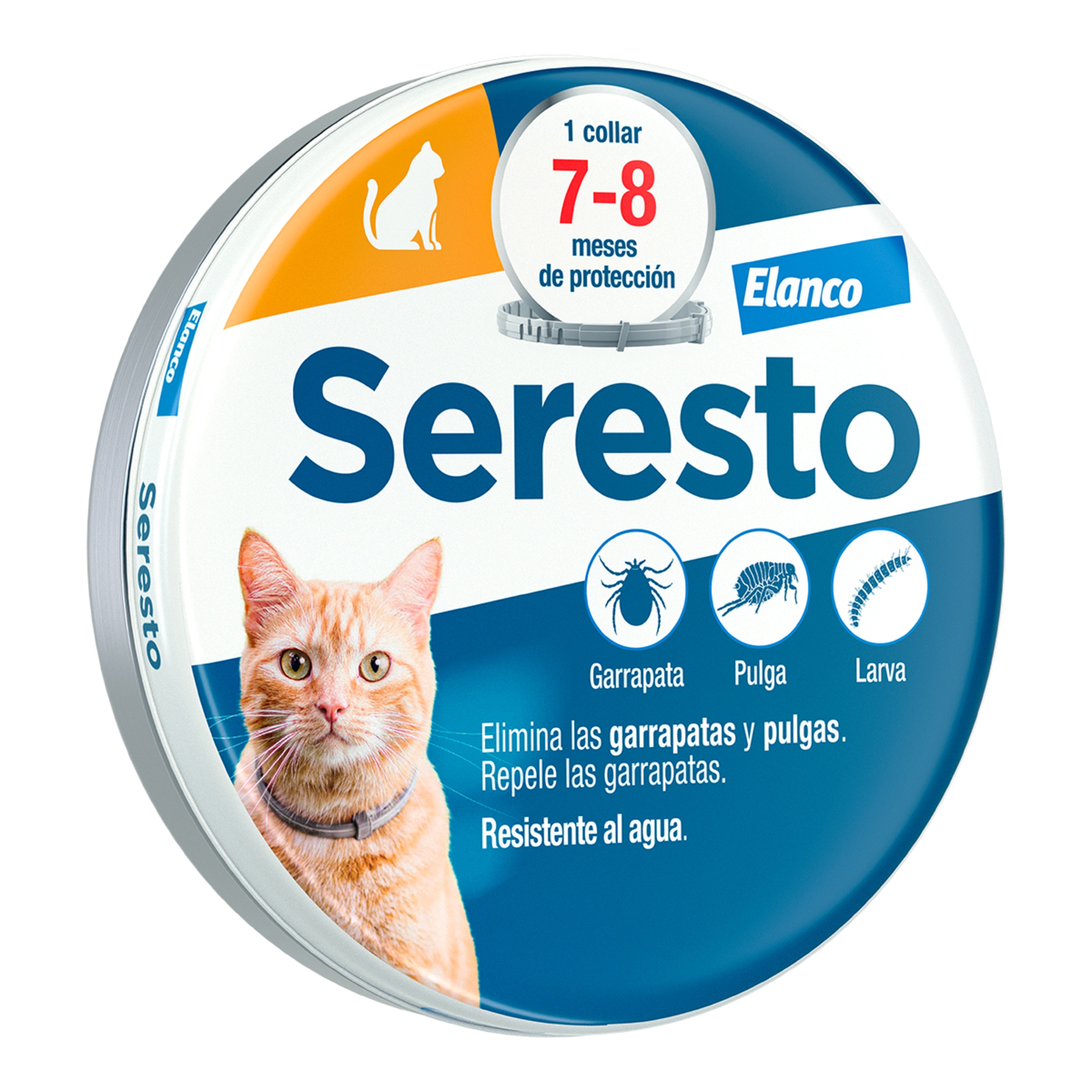 Imagen 0 de Seresto 1,25 g + 0,56 g collar medicamentoso para gatos