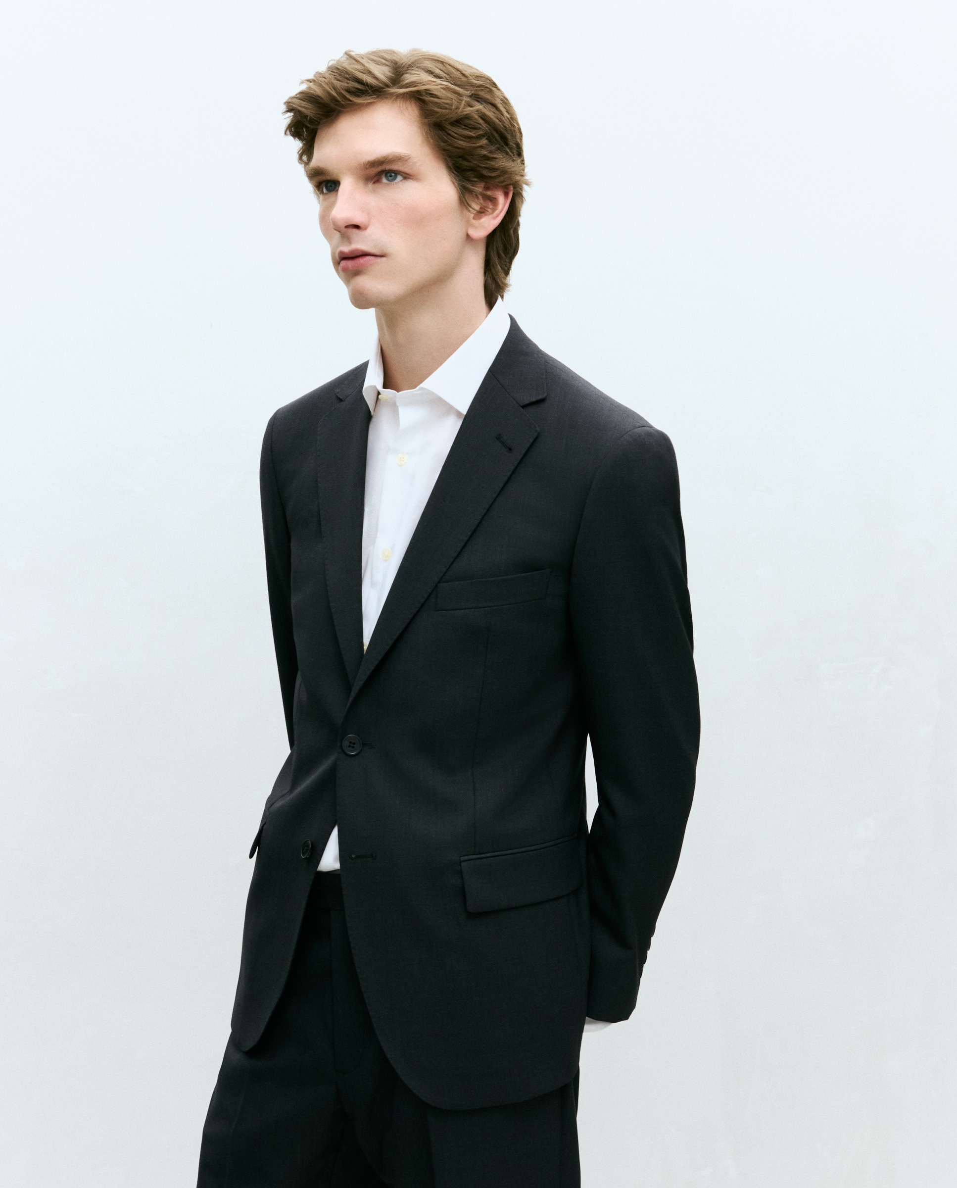 Casaco de Fato Separate Regular Lavável Cinzento-1