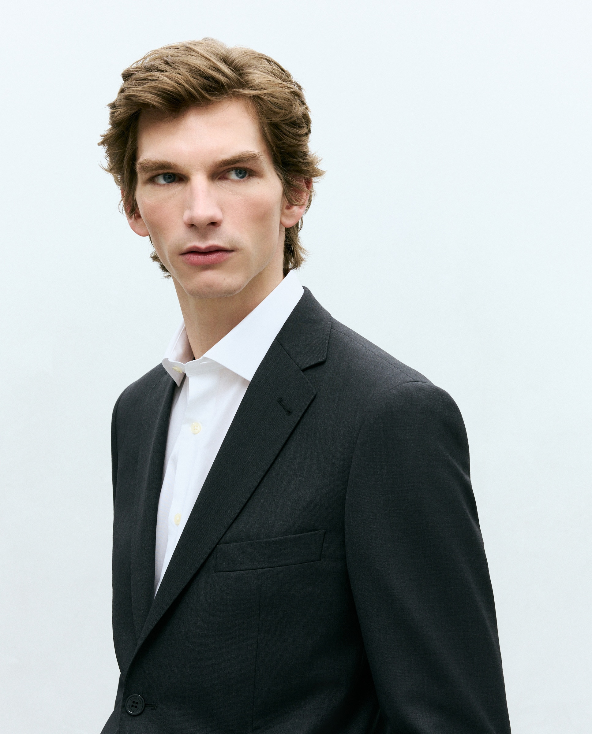 Casaco de Fato Separate Regular Lavável Cinzento-3