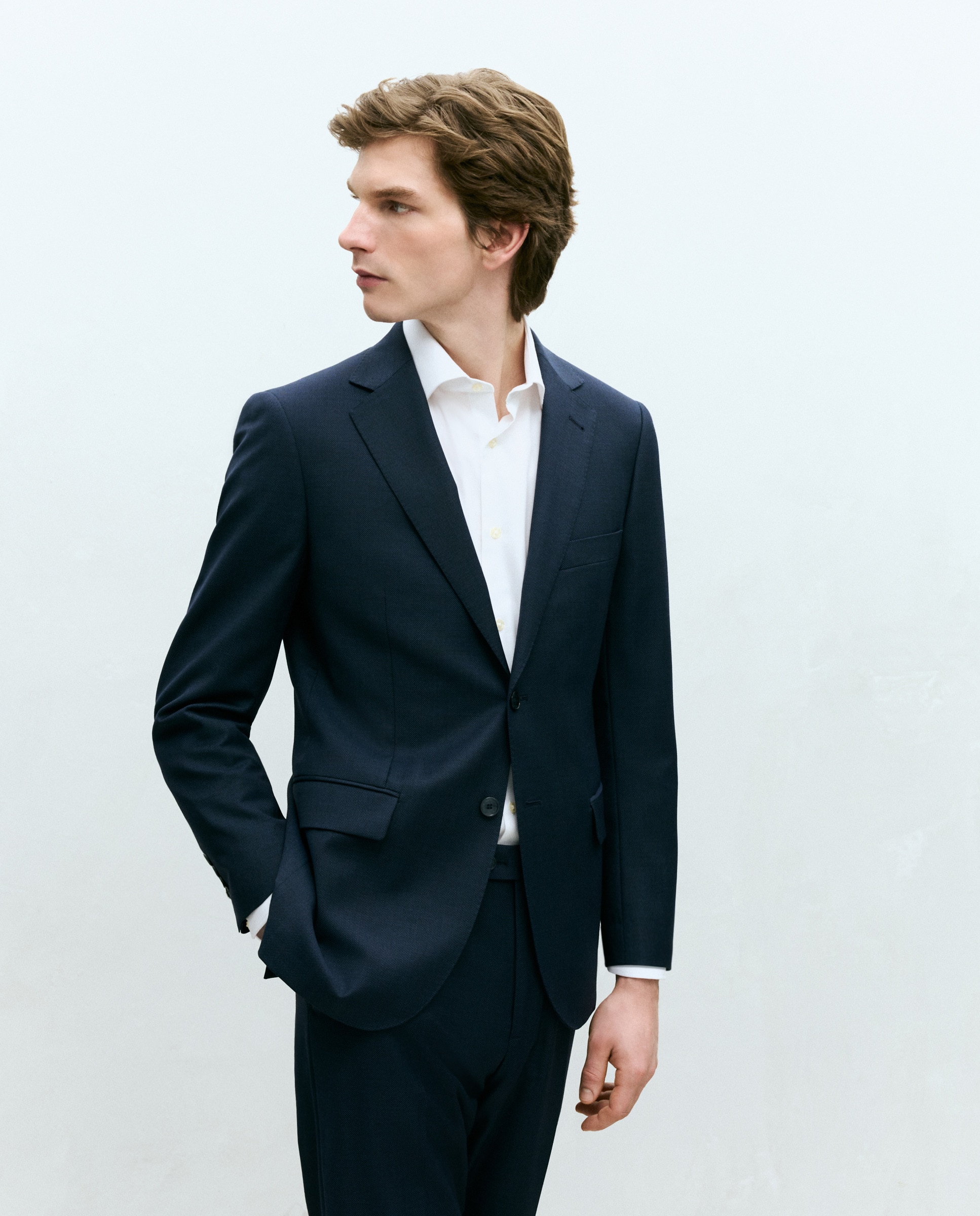 Casaco de Fato Separate Regular Lavável Azul-marinho-1