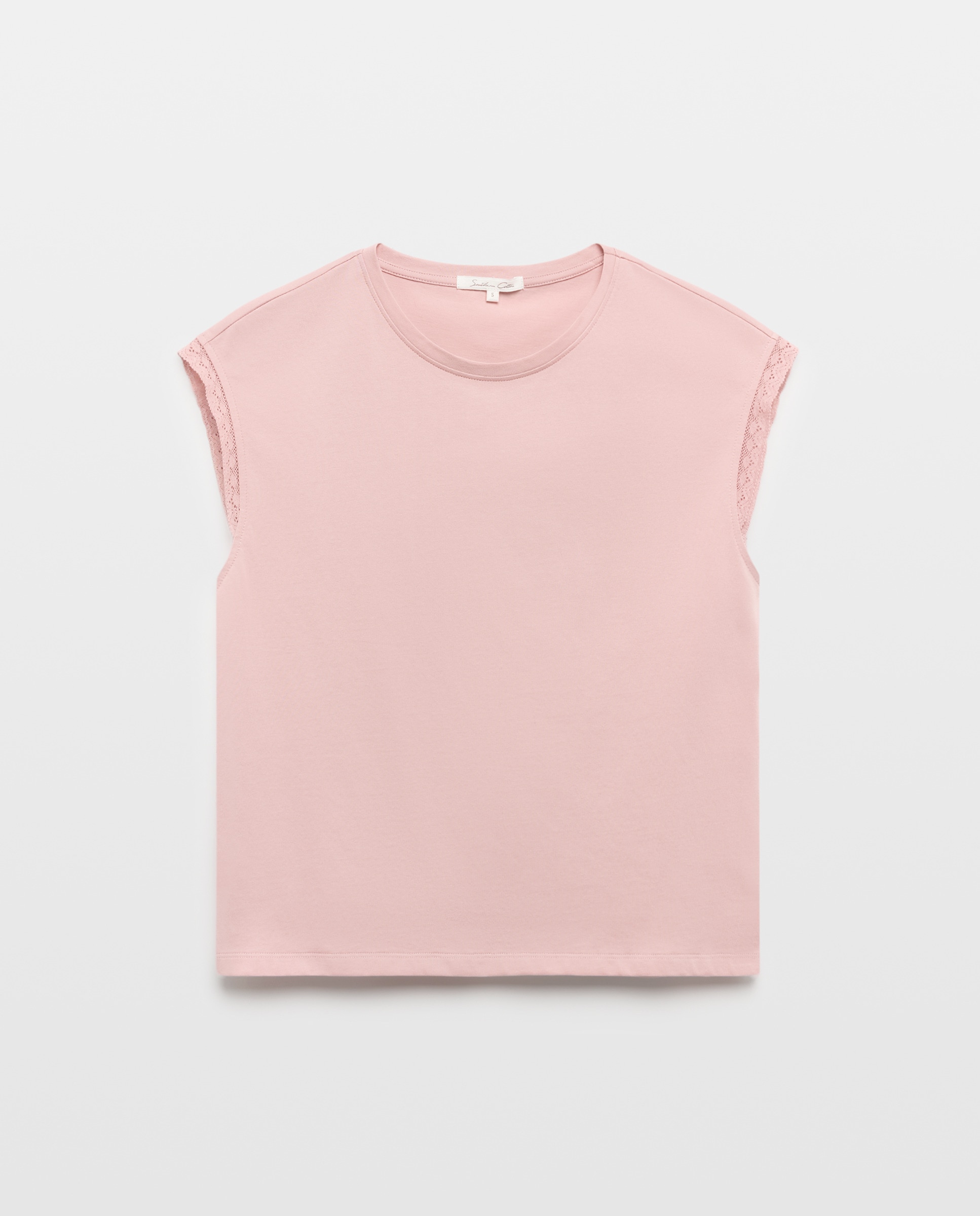 T-shirt Lisa sem Mangas 200 Rosa-4
