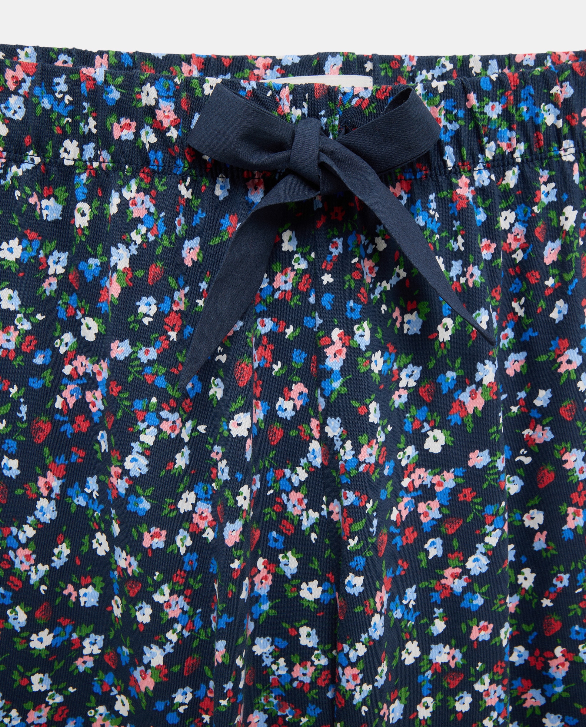 Pijama de Alças de Algodão Azul-marinho-4