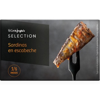 sardinas en escabeche 3-6 piezas lata 87 g neto escurrido - El Corte Ingles Selection