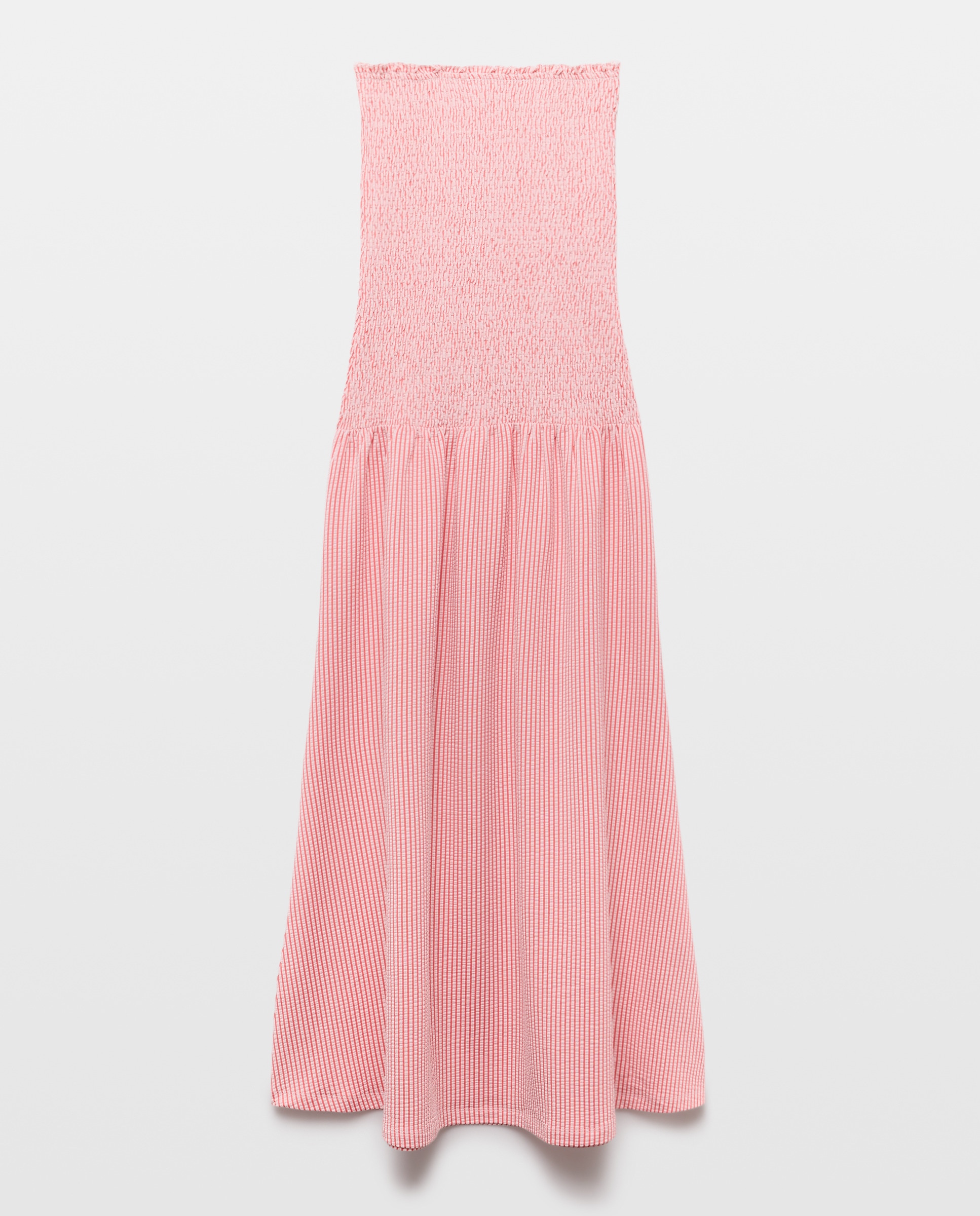 Vestido Midi de Malha com Decote Caicai Vermelho-4