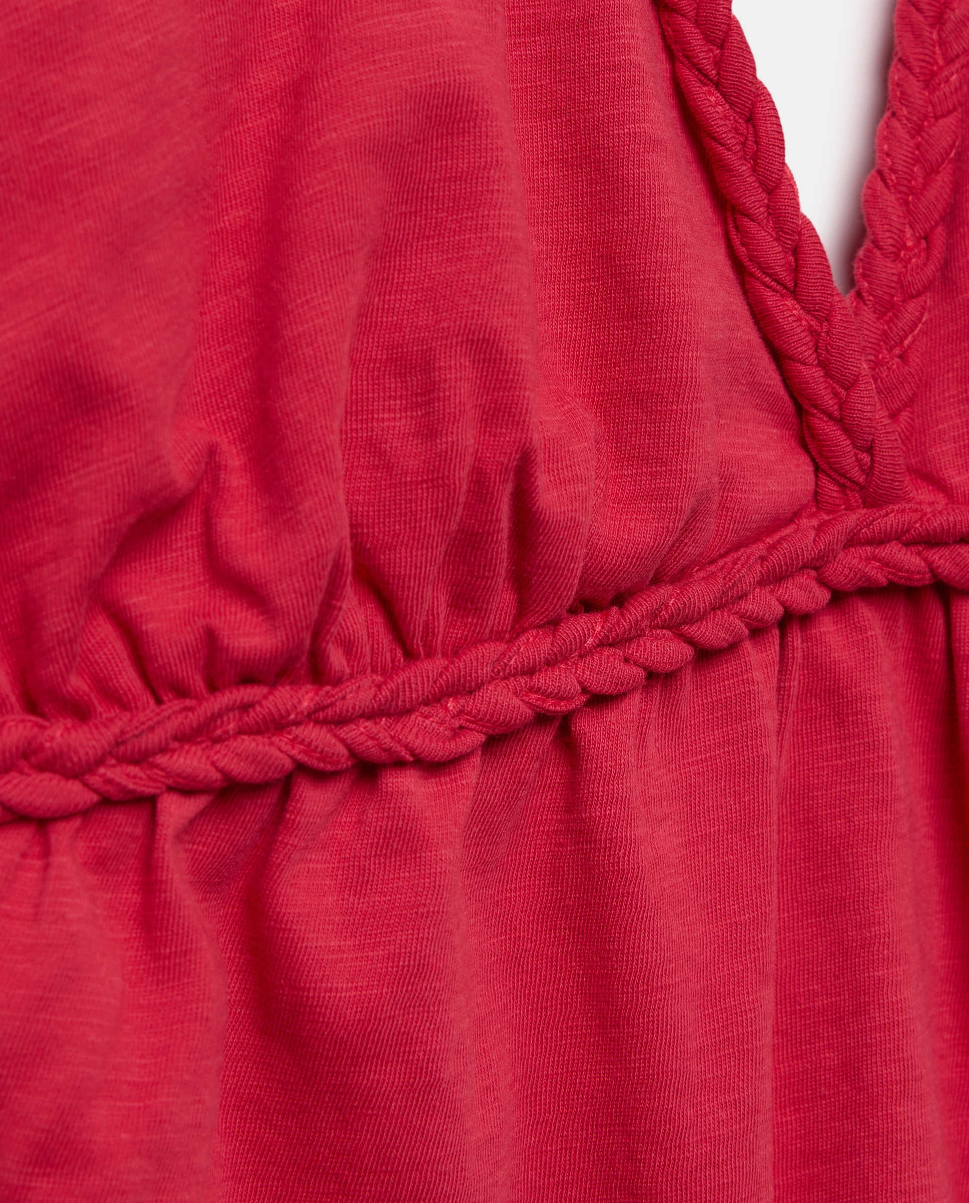 Imagen 5 de Top de mujer halter con trenza lisa - Green Coast - 600 Rojo 600 Rojo