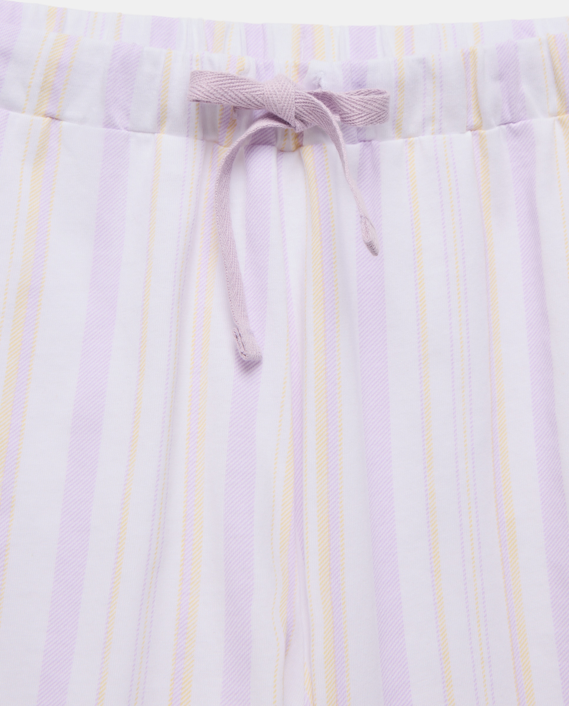 Pijama Curto às Riscas 300 Amarelo-4