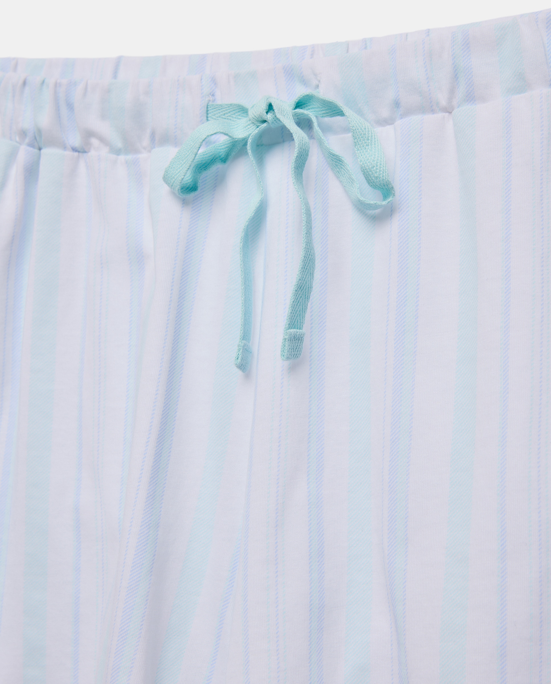 Pijama Curto às Riscas 510 Verde Claro-5