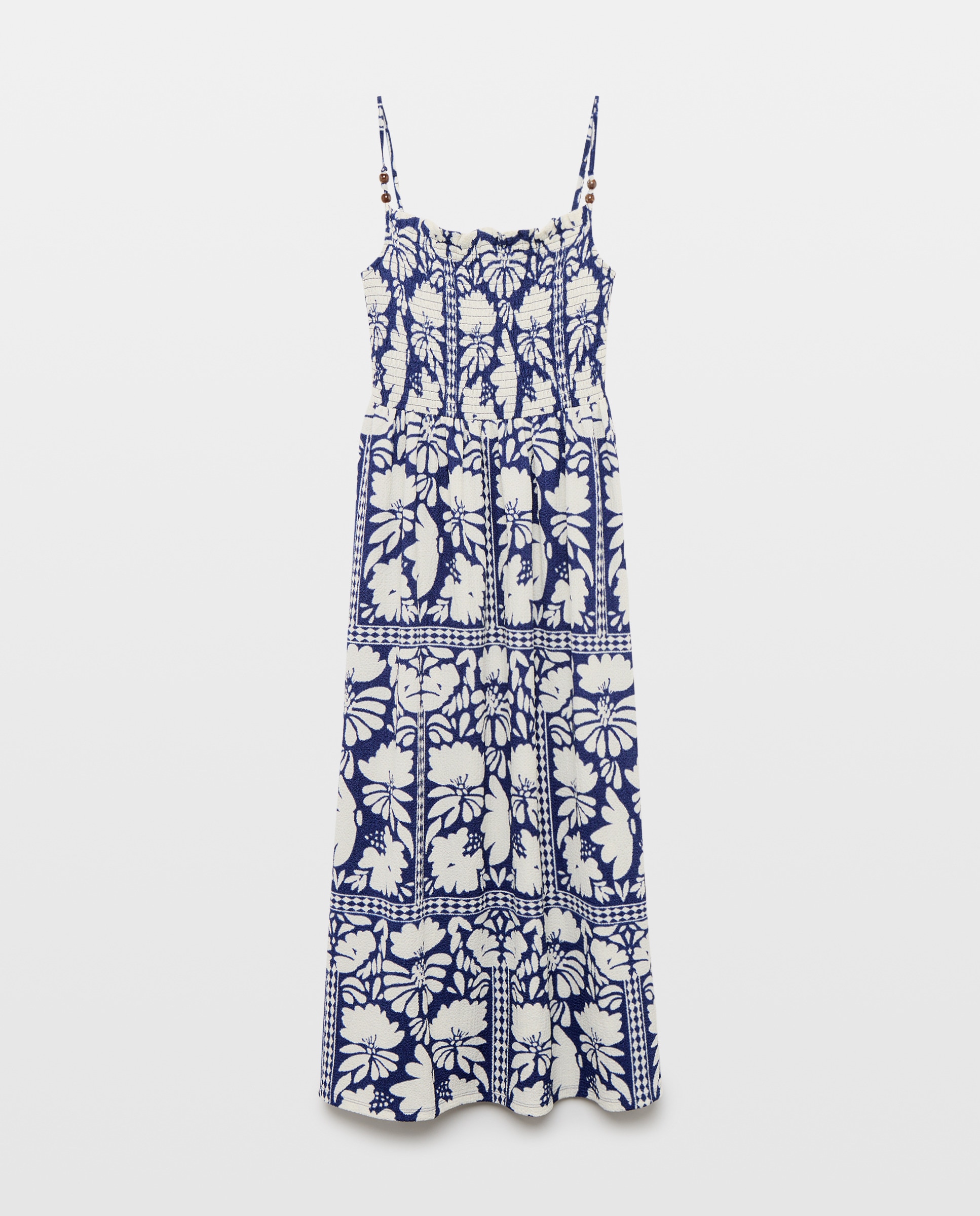 Vestido Midi com Decote Caicai Azul-marinho-5