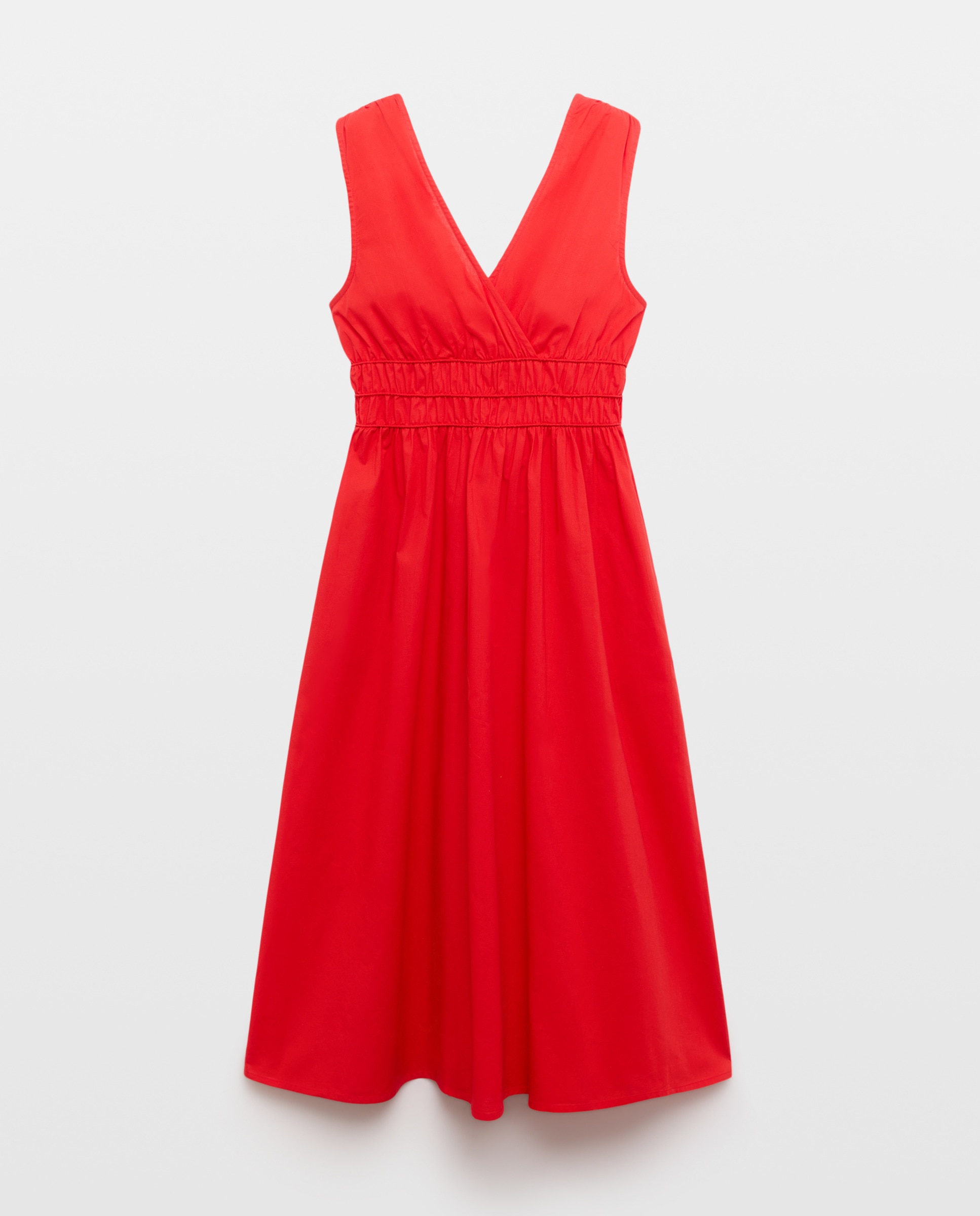 Vestido Comprido Liso 600 Vermelho-5
