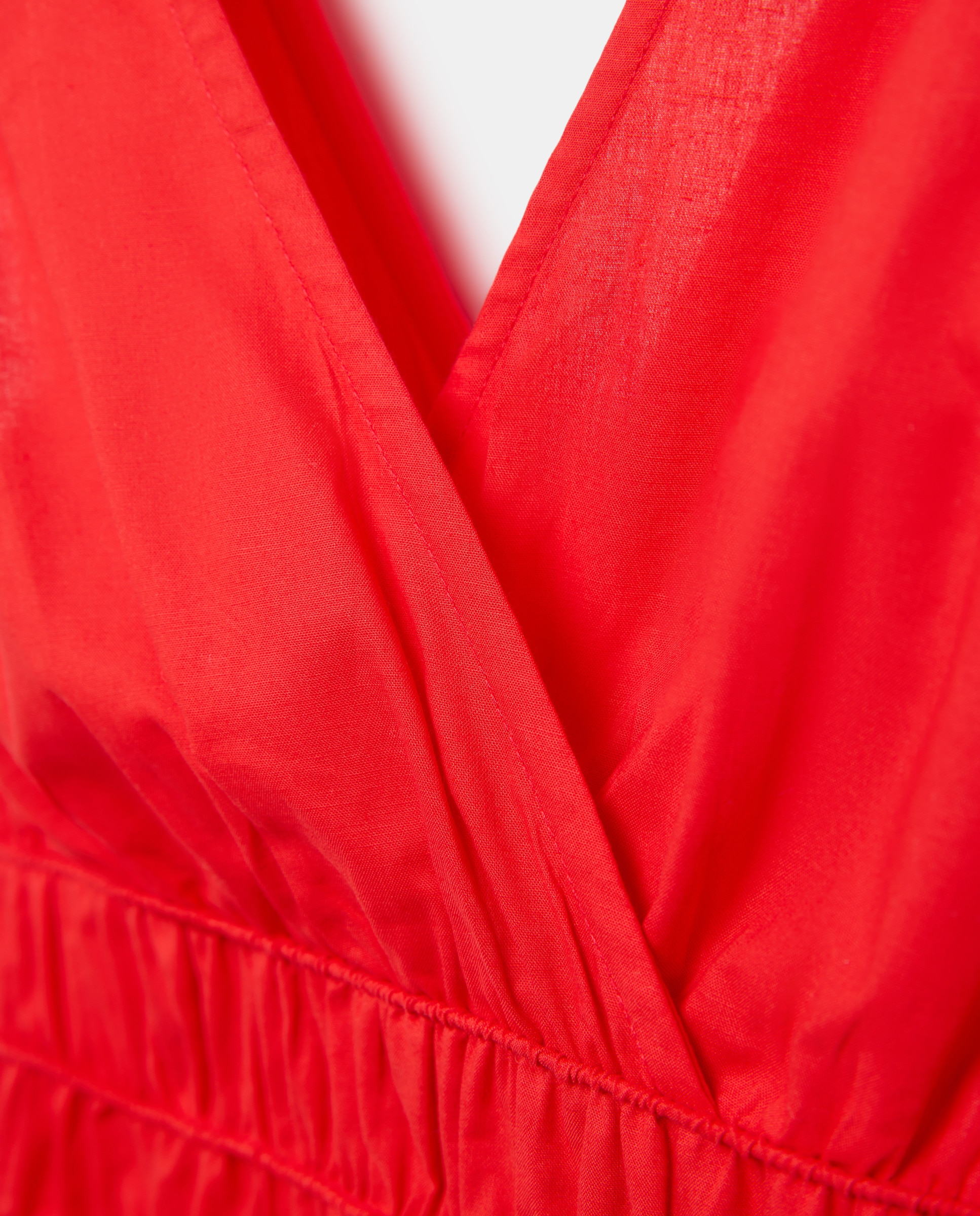 Vestido Comprido Liso 600 Vermelho-6