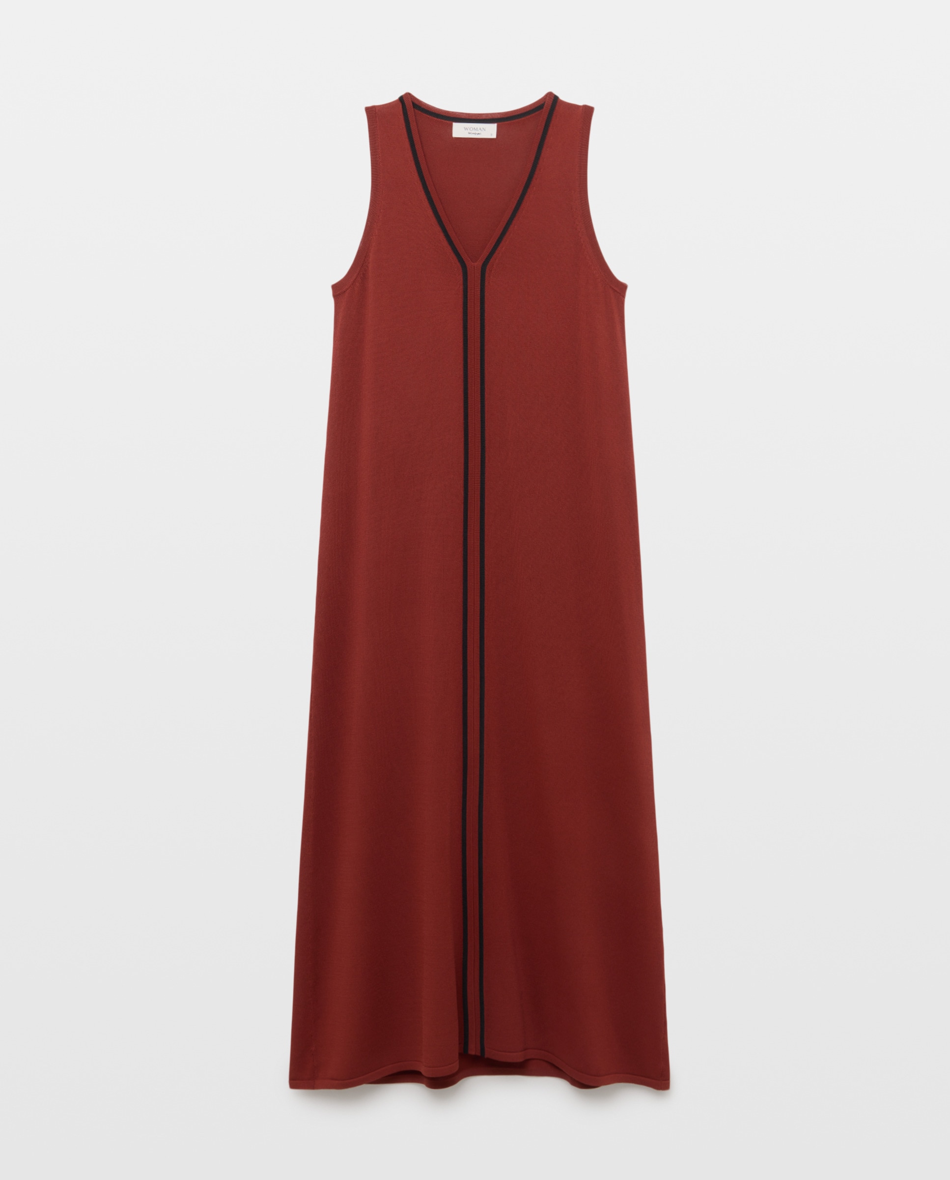 Vestido sin manga tricot largo - Woman El Corte Inglés - 770 Terracota 770 Terracota-5