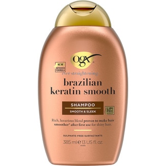champú alisador Brazilian Keratin Smooth frasco 385 ml - Ogx
