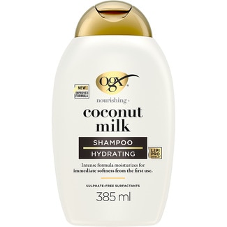 champú nutritivo Leche de Coco para pelo seco frasco 385 ml - Ogx