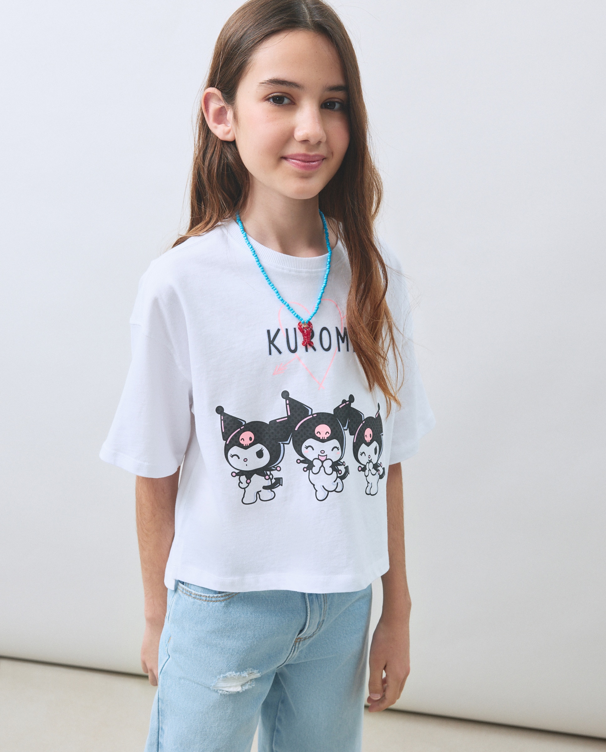 Imagem 0 de T-shirt de Manga Curta e Estampado Kuromi