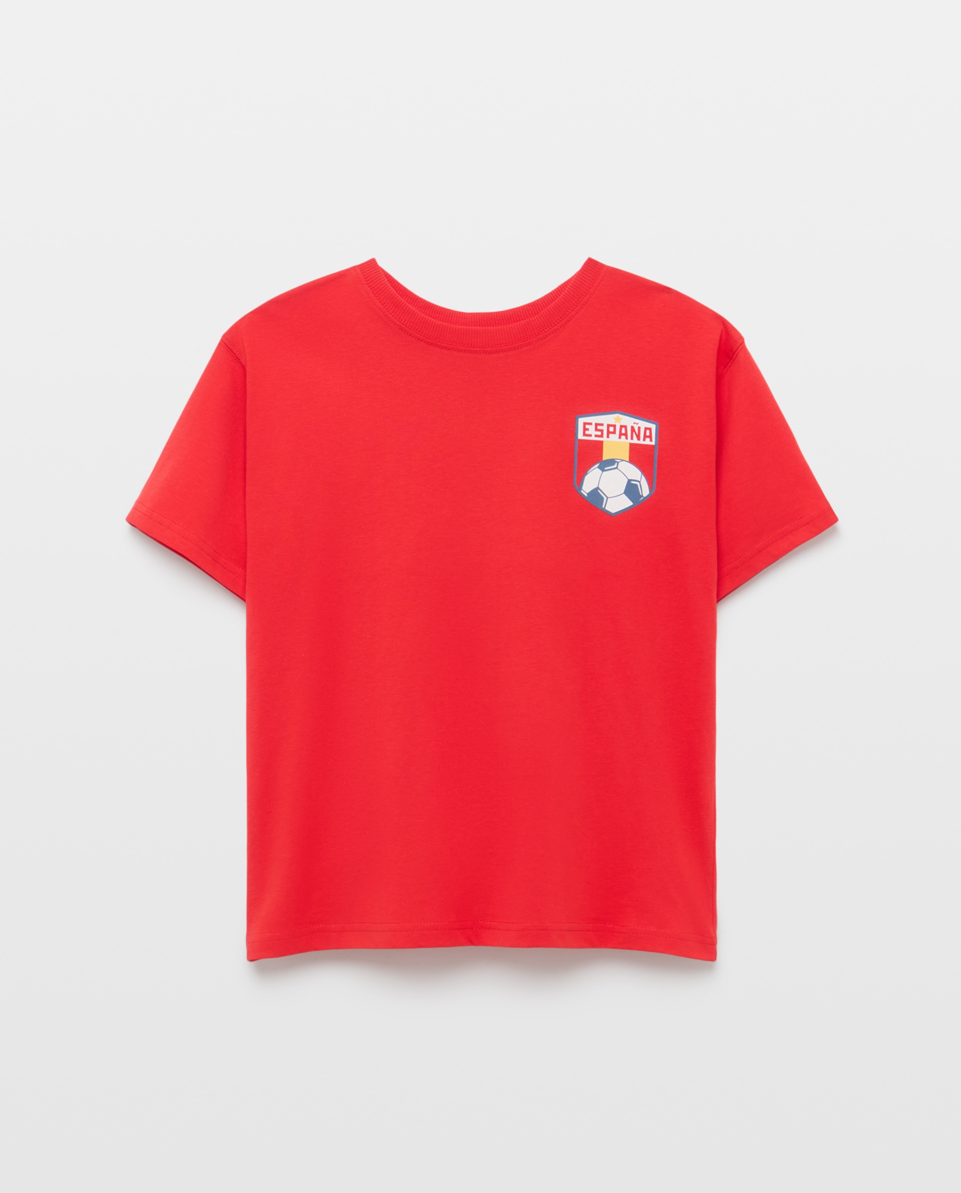 Camiseta manga corta y cuello caja mundial para niños - Kids El Corte Inglés - 600 Rojo 600 Rojo-4