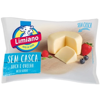 Queijo Amanteigado de Vaca e Ovelha Meio Gordo sem Casca unidade 450 g - Limiano