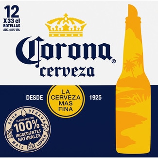 cerveza rubia mejicana pack 12 botellas 33 cl - Corona