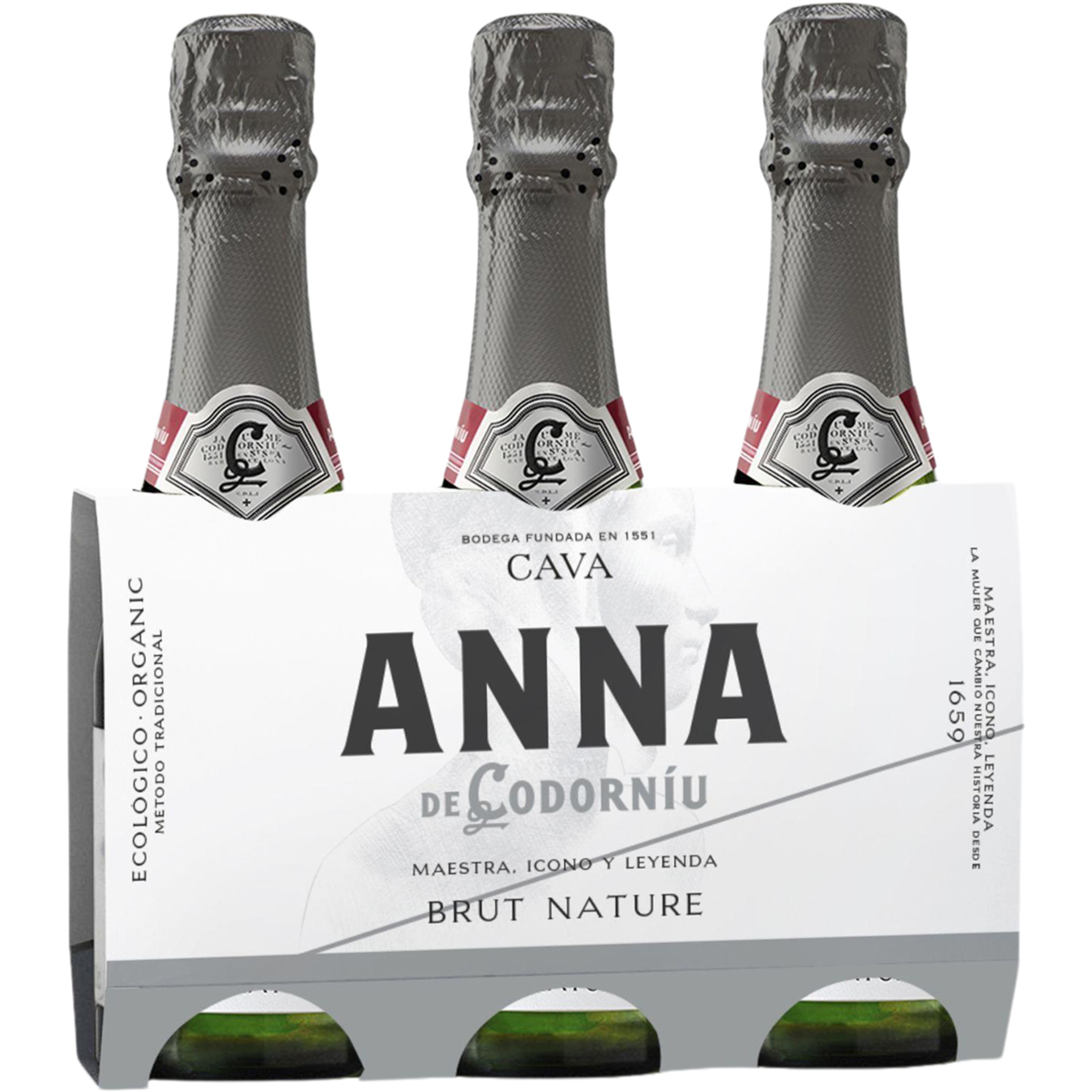 cava brut nature ecológico pack 3 benjamines 20 cl