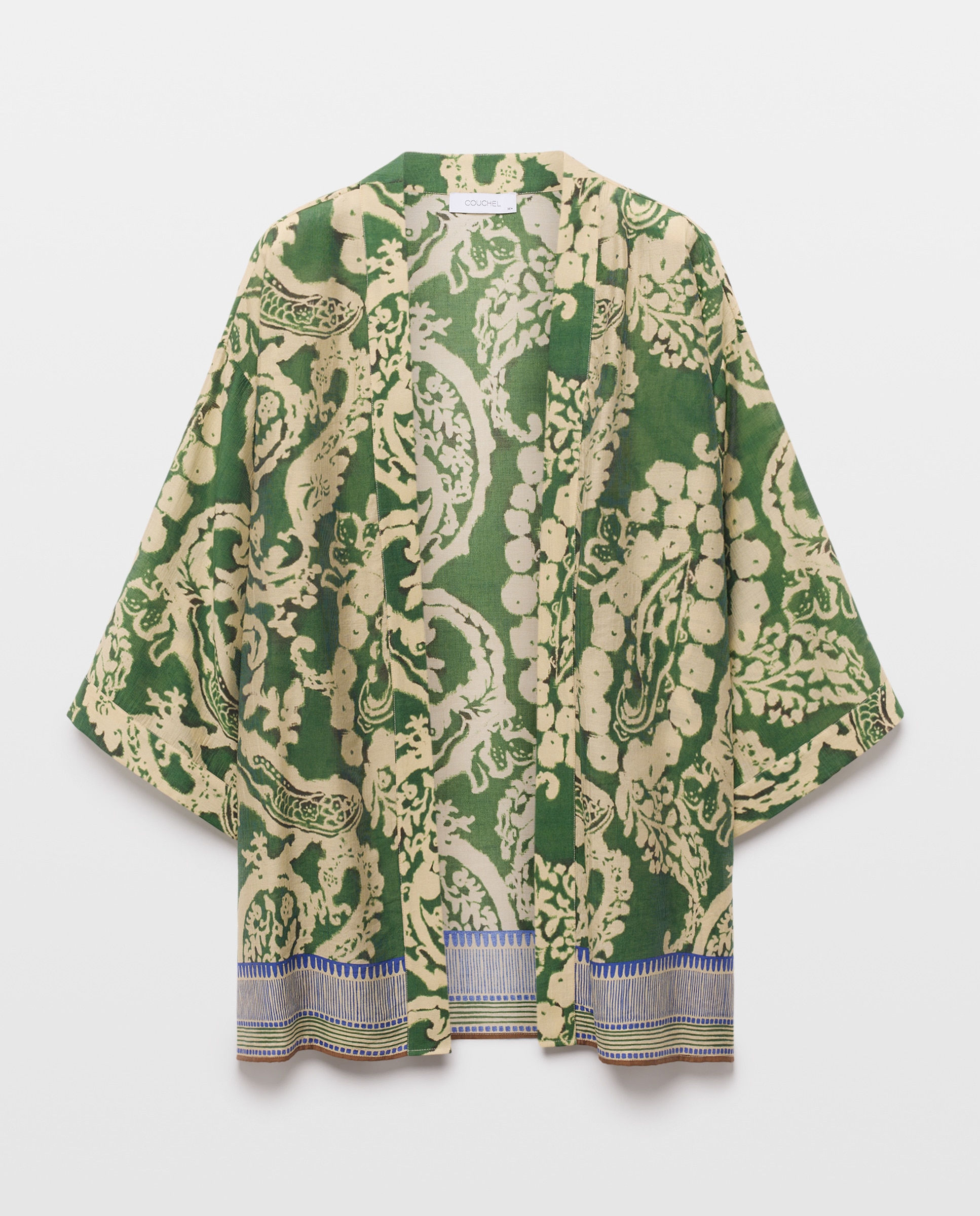 Kimono estampado de mujer - Couchel - Verde Verde-4