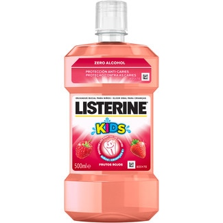 Kids enjuague bucal infantil sabor frutos rojos zero alcohol frasco 500 ml - Listerine