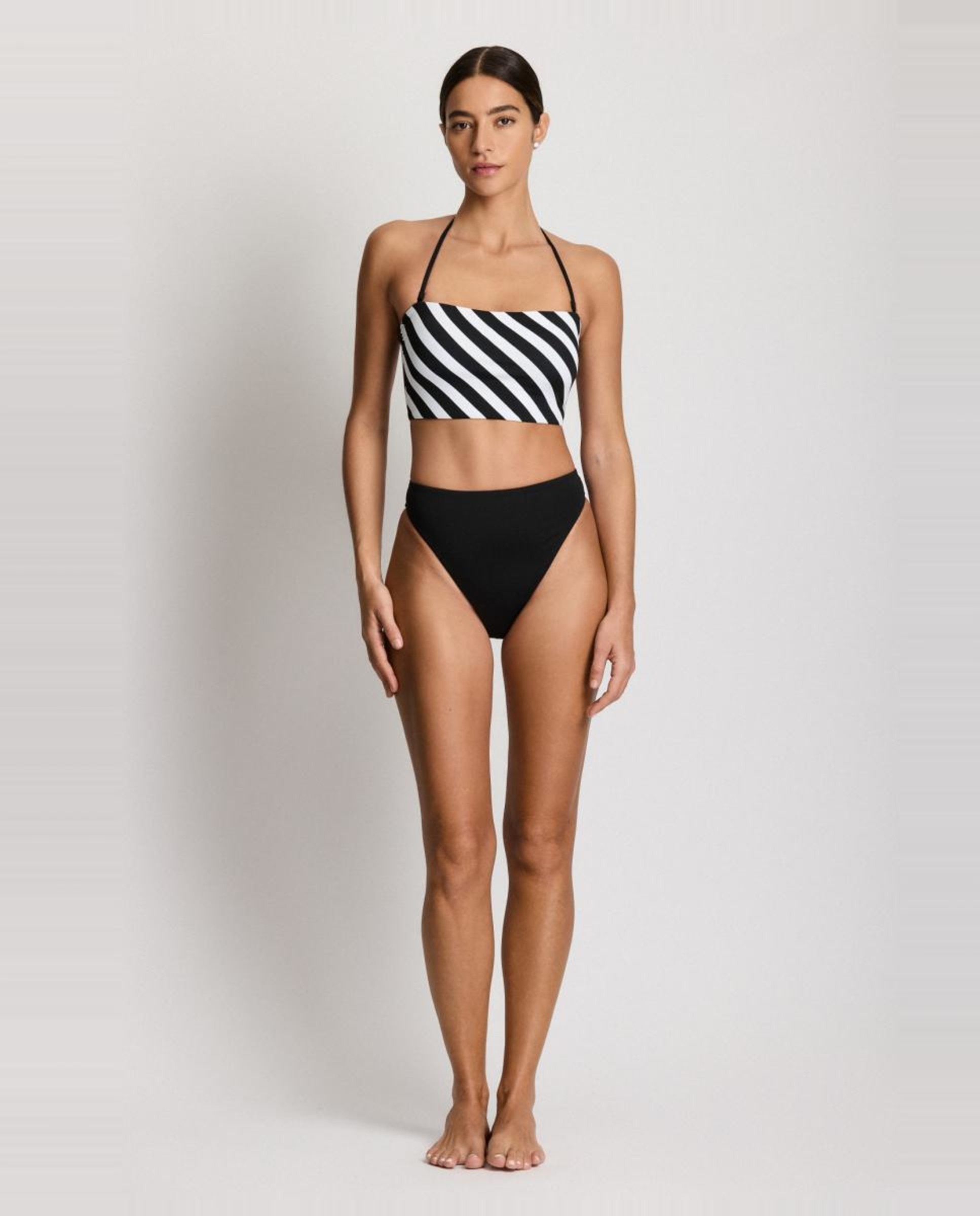 Top de Biquíni Bandeau Preto-3