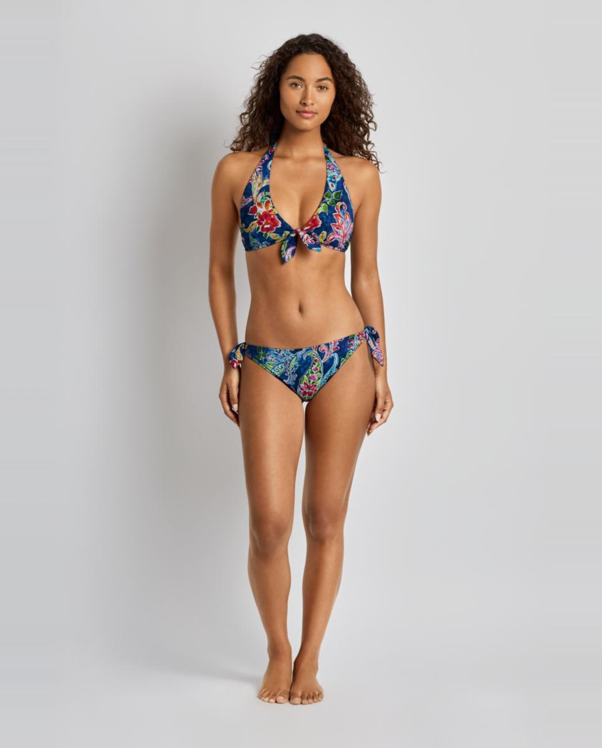 Top de Biquíni Halter Multicolor-2