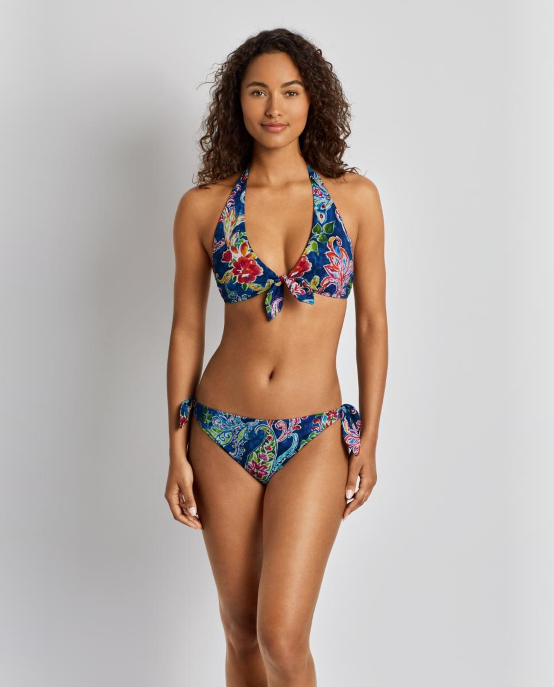 Cueca com Laço Estampada Multicolor-3