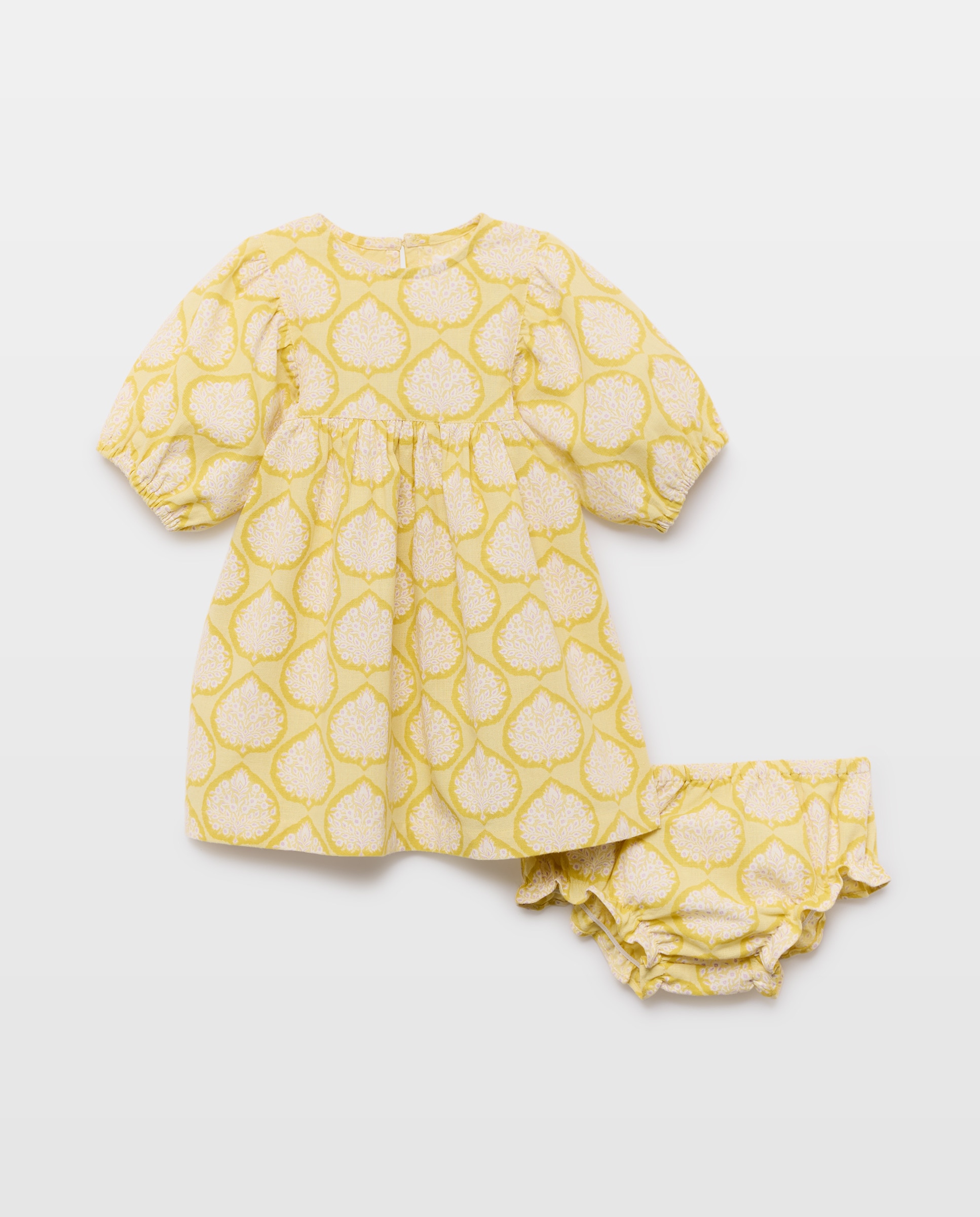 Imagen 0 de Vestido bebé niña de lino estampado