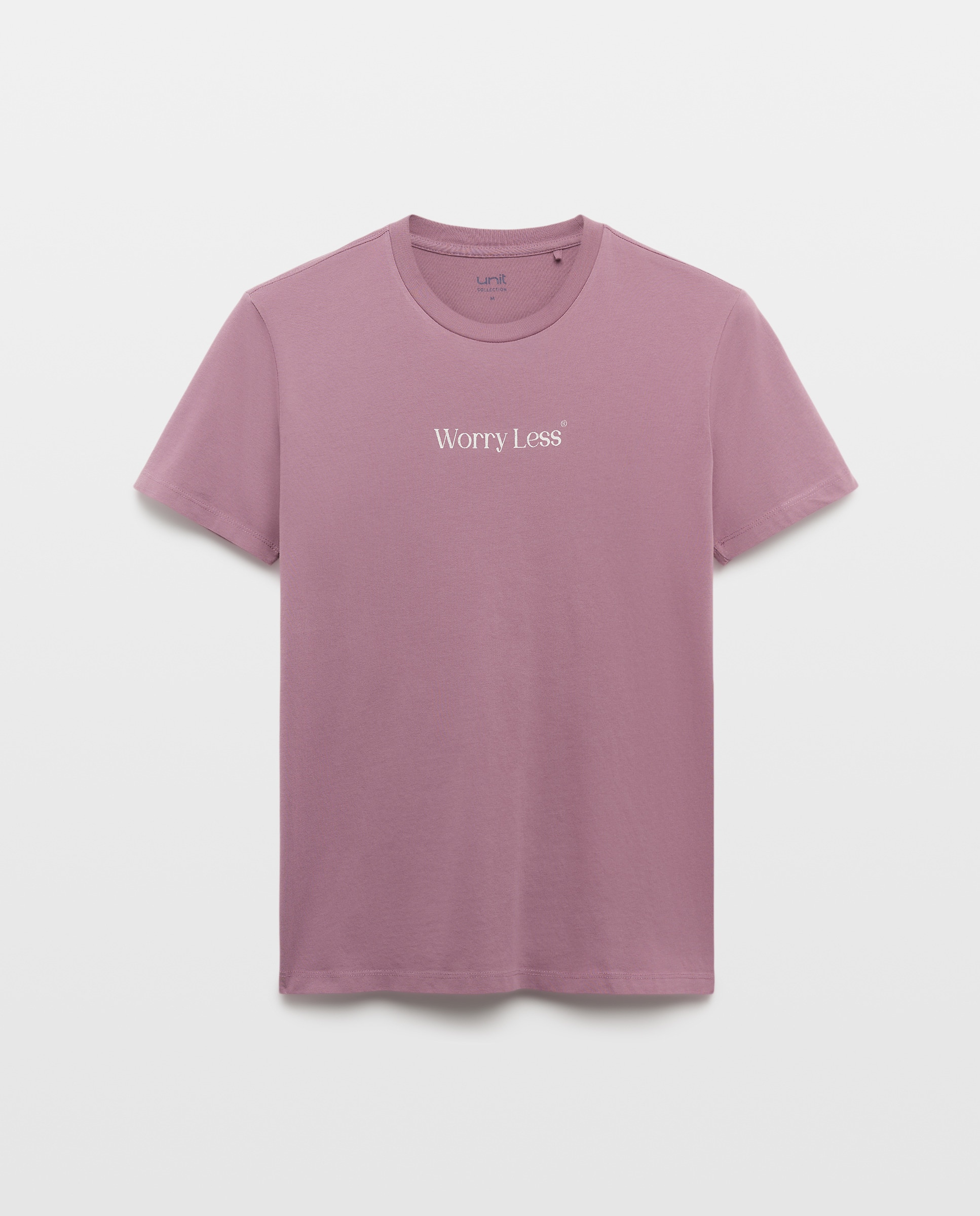 Camiseta de hombre manga corta Worry Less 282 Malva-4