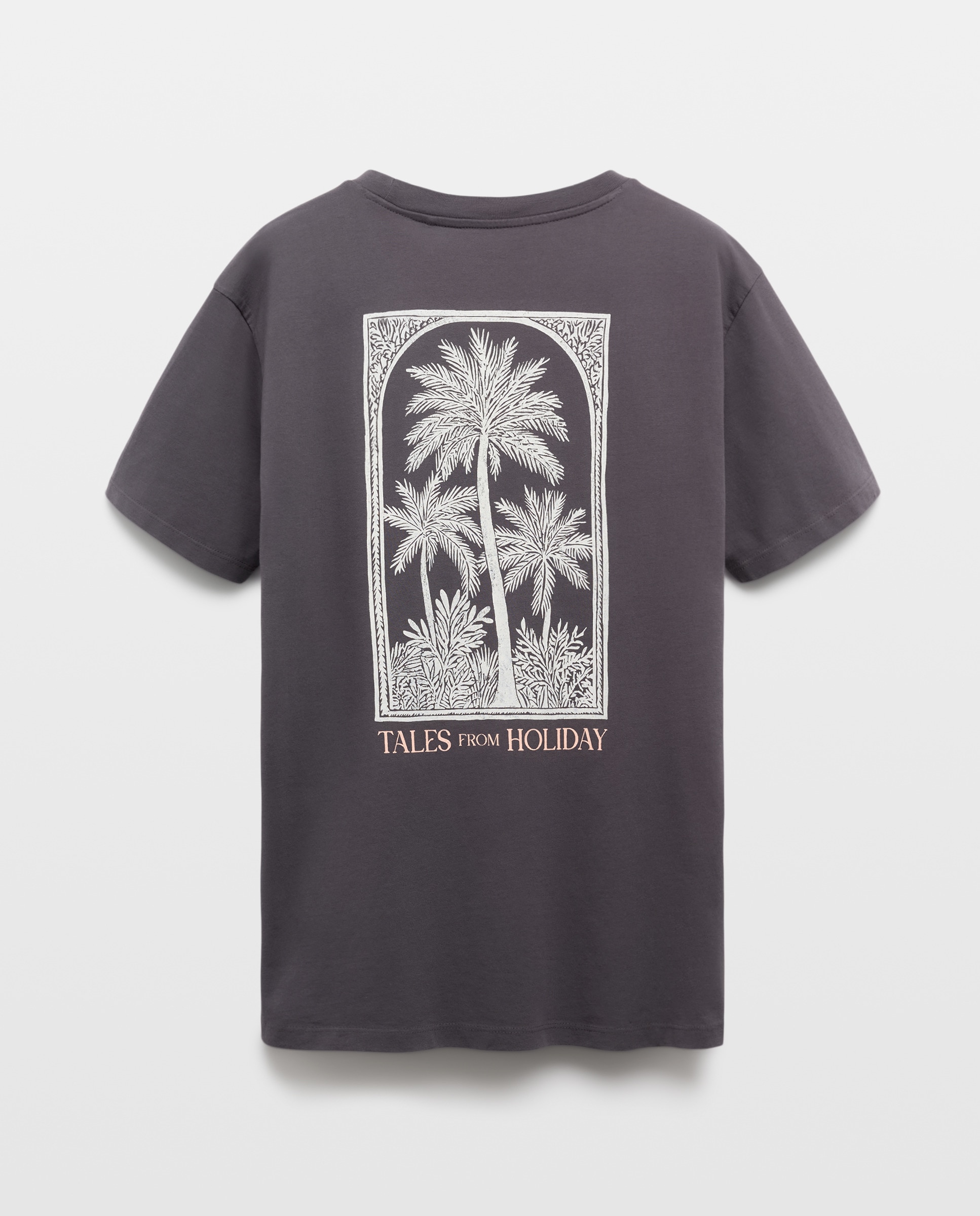 Camiseta de hombre manga corta Tales from holiday 830 Antracita-2