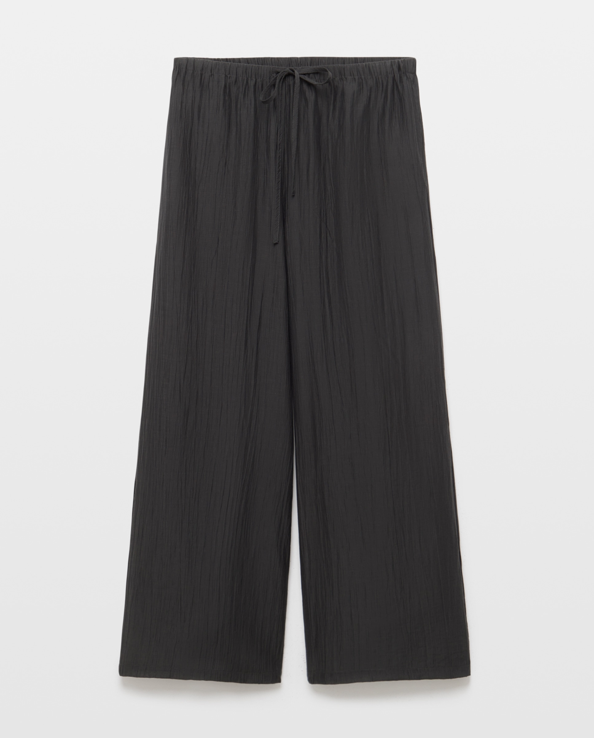 Pantalón fluido de mujer realizado en tencel - Southern Cotton - Plomo Plomo-4