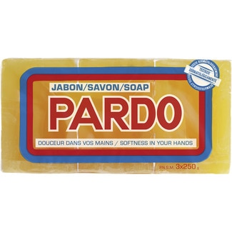 jabón para lavar a mano puro natural 3 pastilla 250 g - Pardo