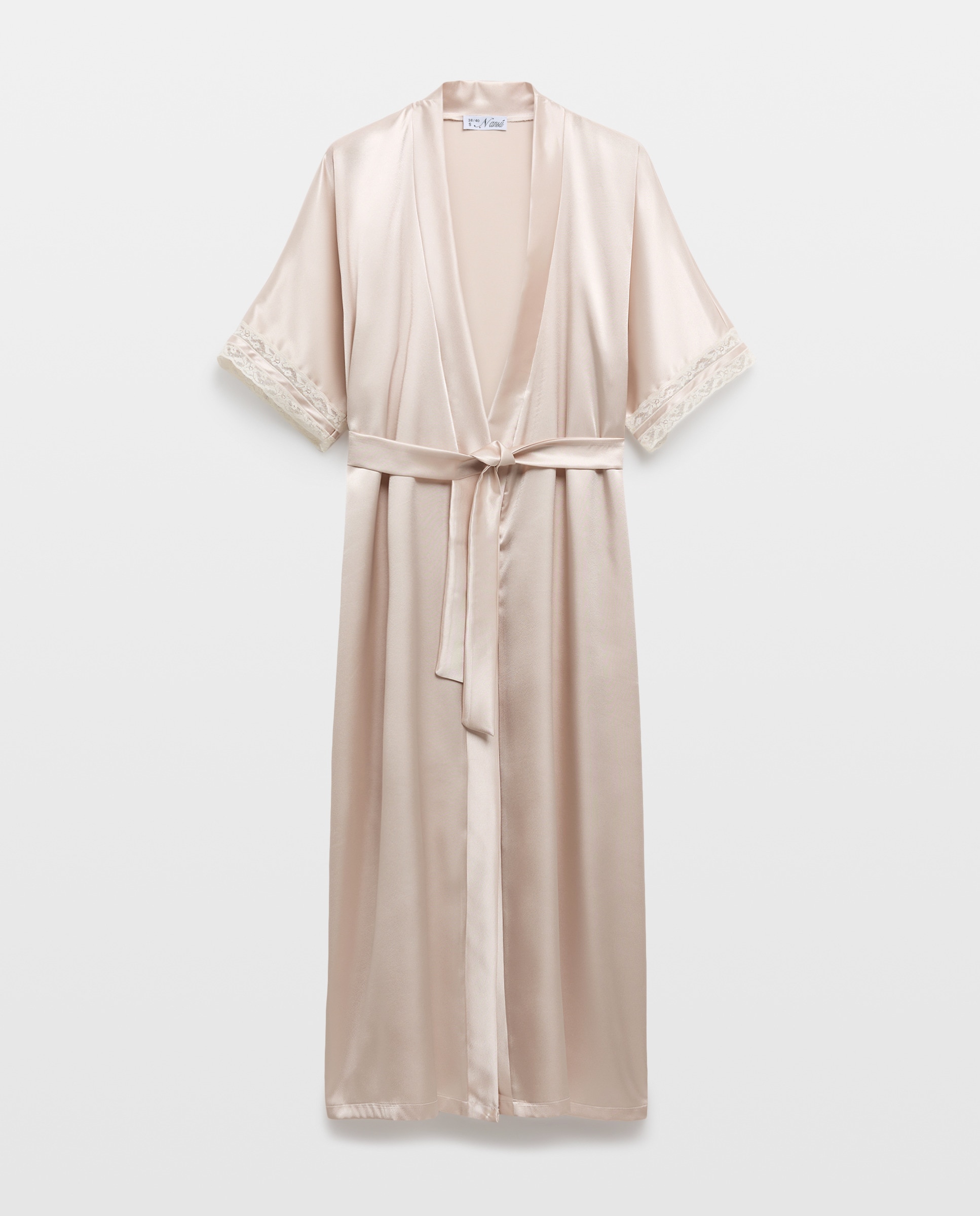 Imagem 0 de Robe Tipo Kimono Comprido com Manga 3/4