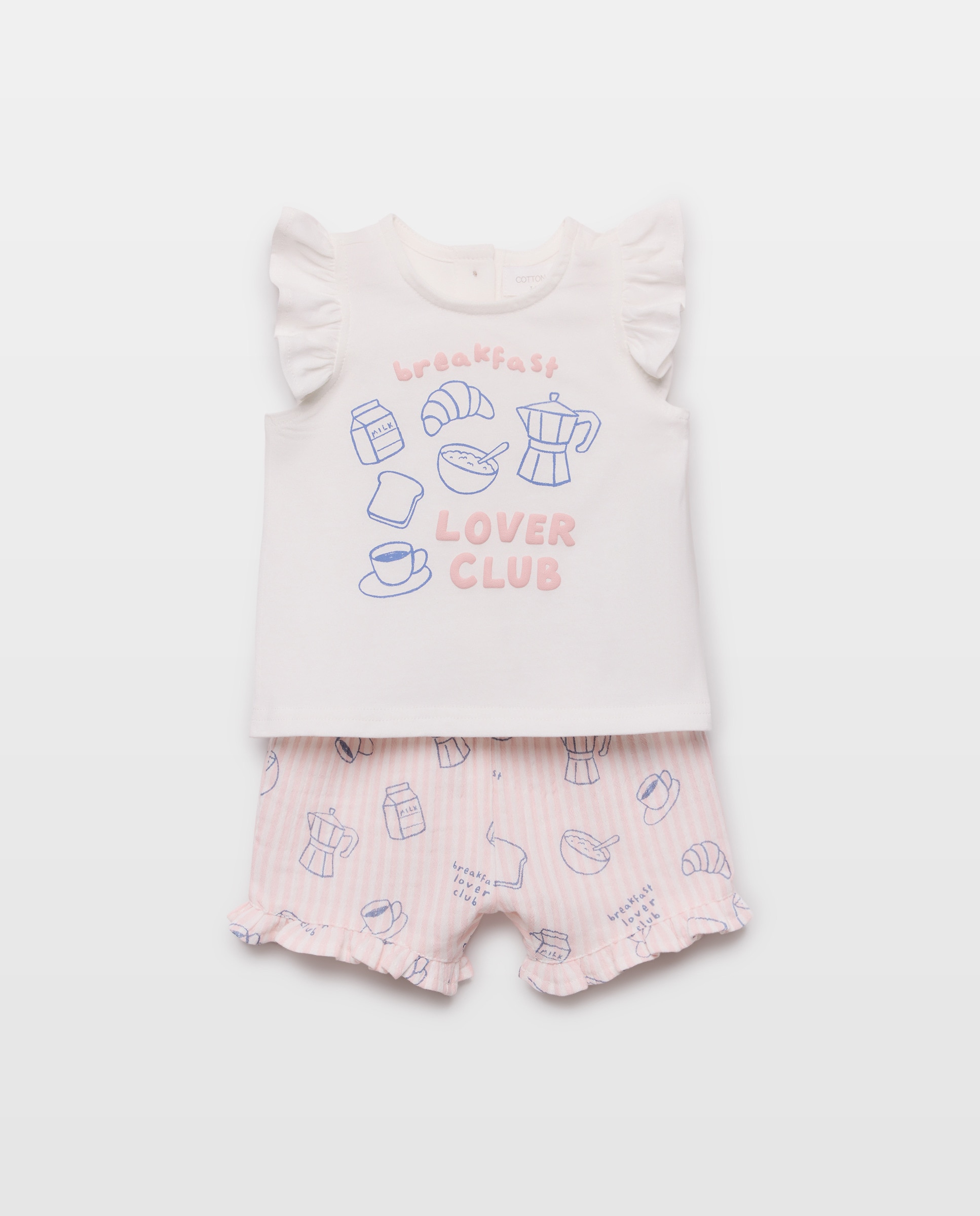 Imagem 0 de Pijama Misto de Bebé com Calças de Chiffon e Fantasia