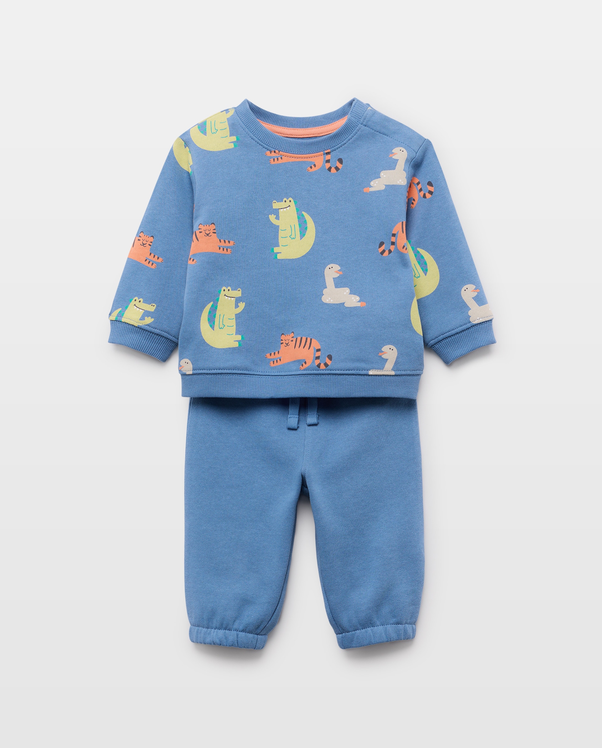 Imagem 0 de Conjunto Comprido de 2 Peças de Bebé com Sweatshirt Fechada e Calças de Felpa