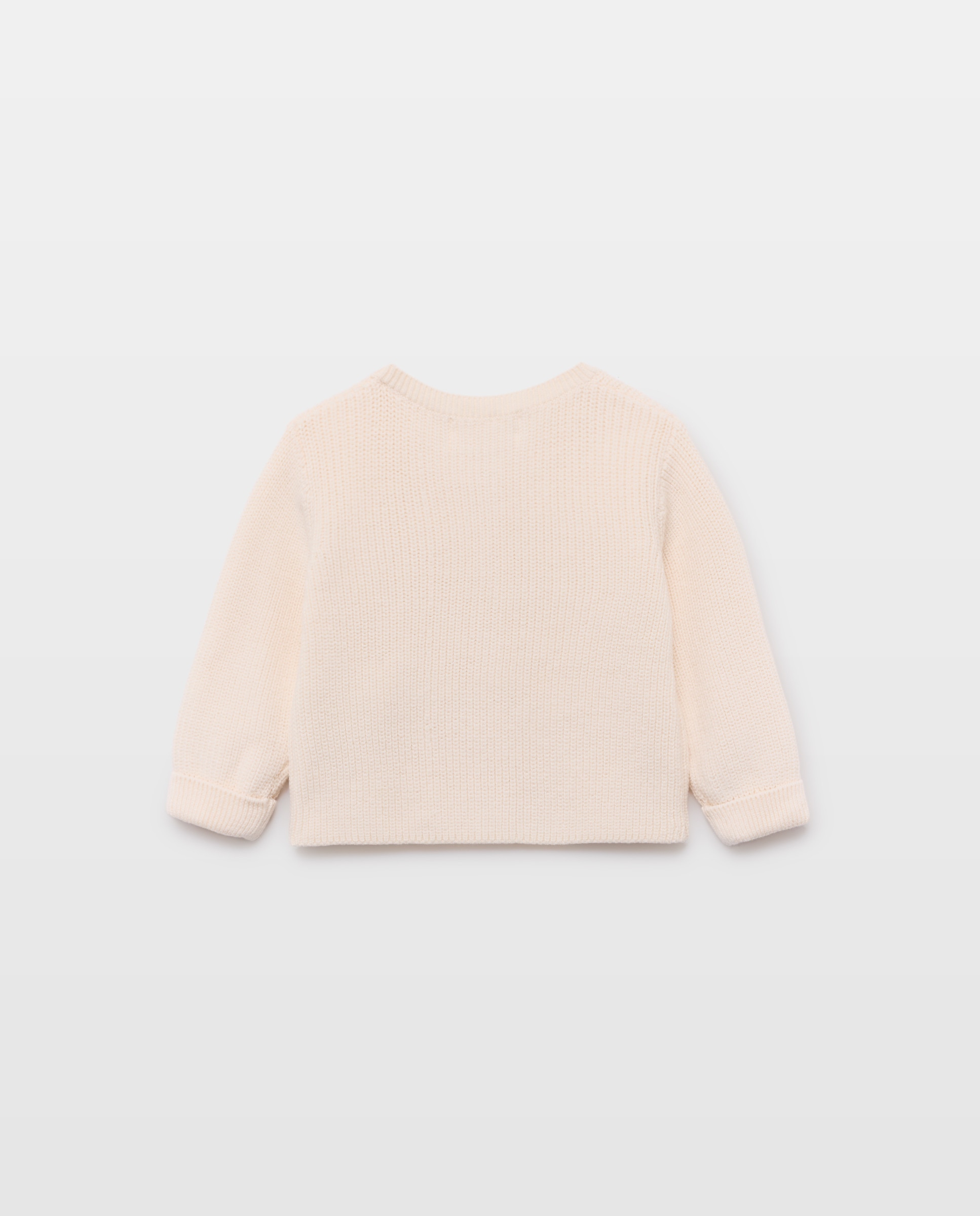 Casaco Curto de Tricot de Bebé 120 Cru-2