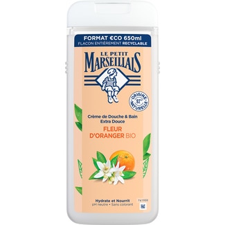 gel de baño hidratante y nutritivo con flor de azahar Bio botella 650 ml - Le Petit Marseillais