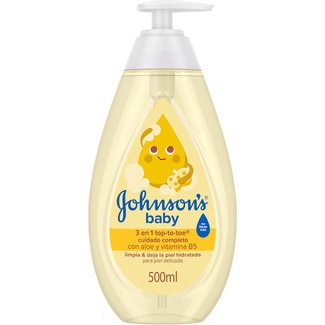 gel de baño cuerpo y cabello cuidado completo frasco 500 ml - Johnson's