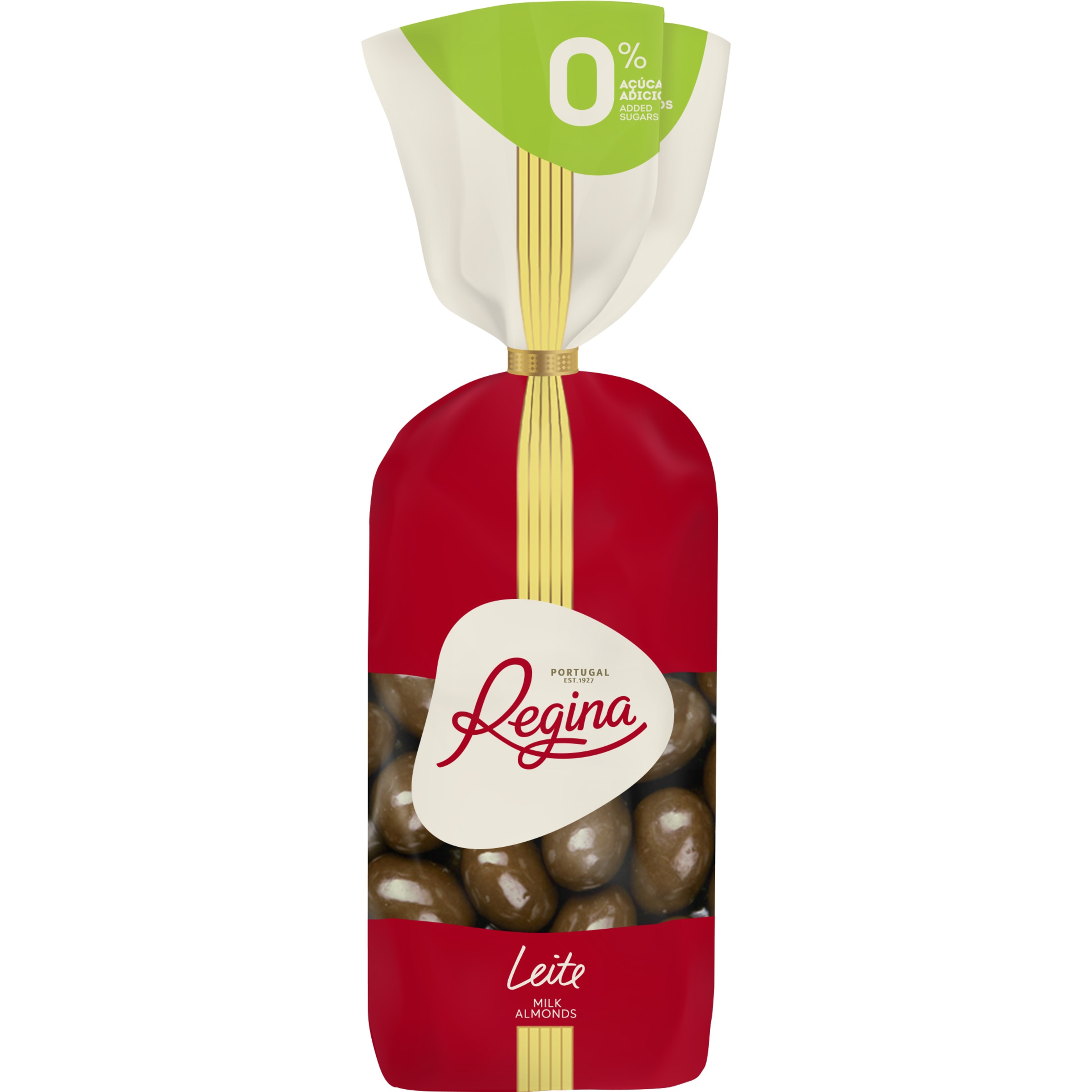 Amêndoas de Chocolate de Leite sem Açúcar embalagem 150 g