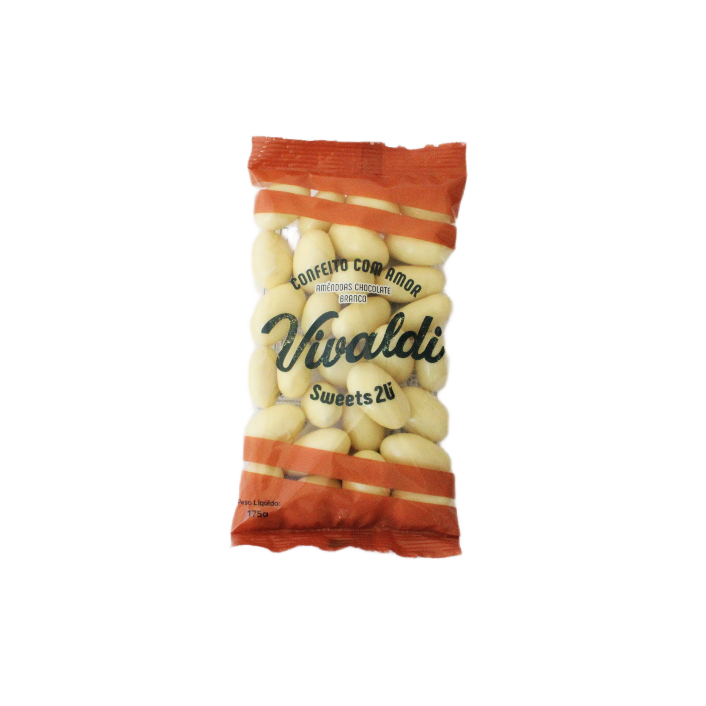 Amêndoas de Chocolate Branco embalagem 175 g